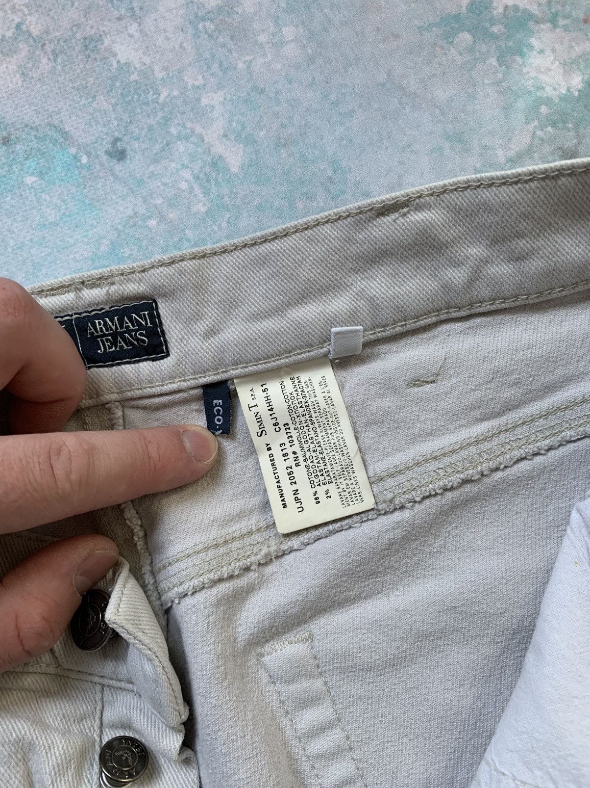 Armani Armani Jeans Y2K Eco-Wash Casual Denim Pants Hype 2000s Size US 34 / EU 50 - 9 Thumbnail