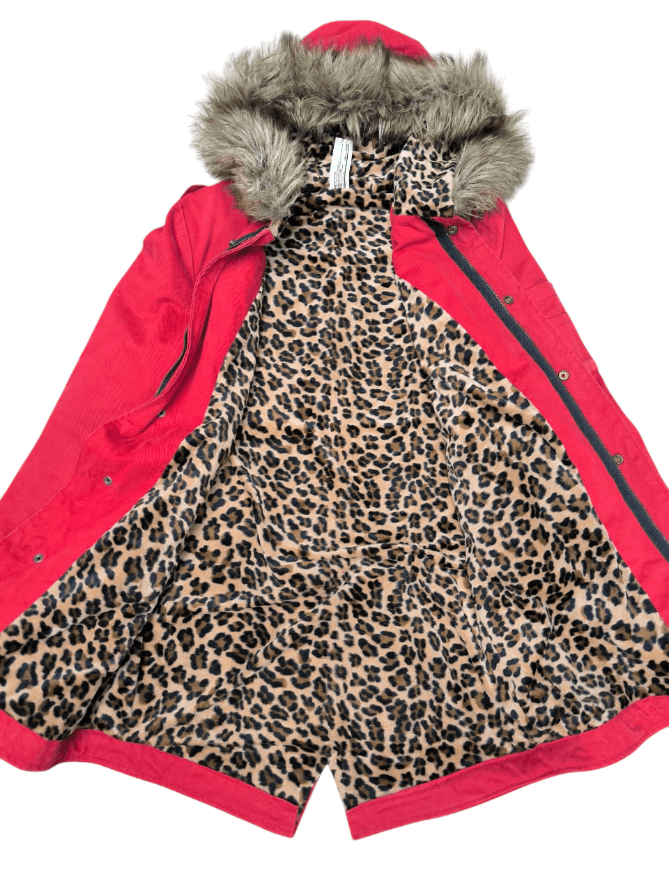 Attachment × Japanese Brand × Kazuyuki Kumagai Attachment Red Jacket Attacment with Lining Leopard Size M / US 6-8 / IT 42-44 - 3 Thumbnail