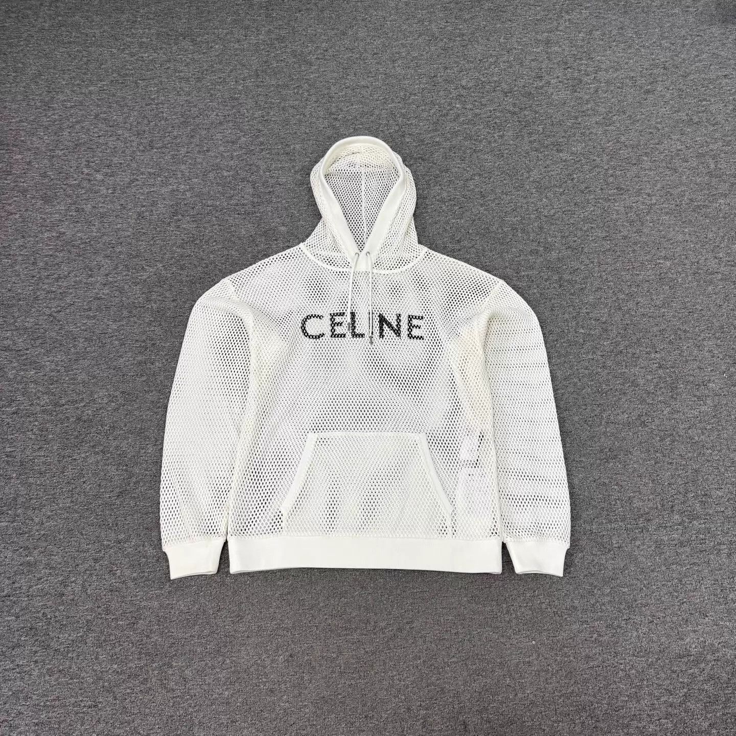 Celine Celine grid cut-out letter logo hoodie M Size M / US 6-8 / IT 42-44 - 1 Thumbnail