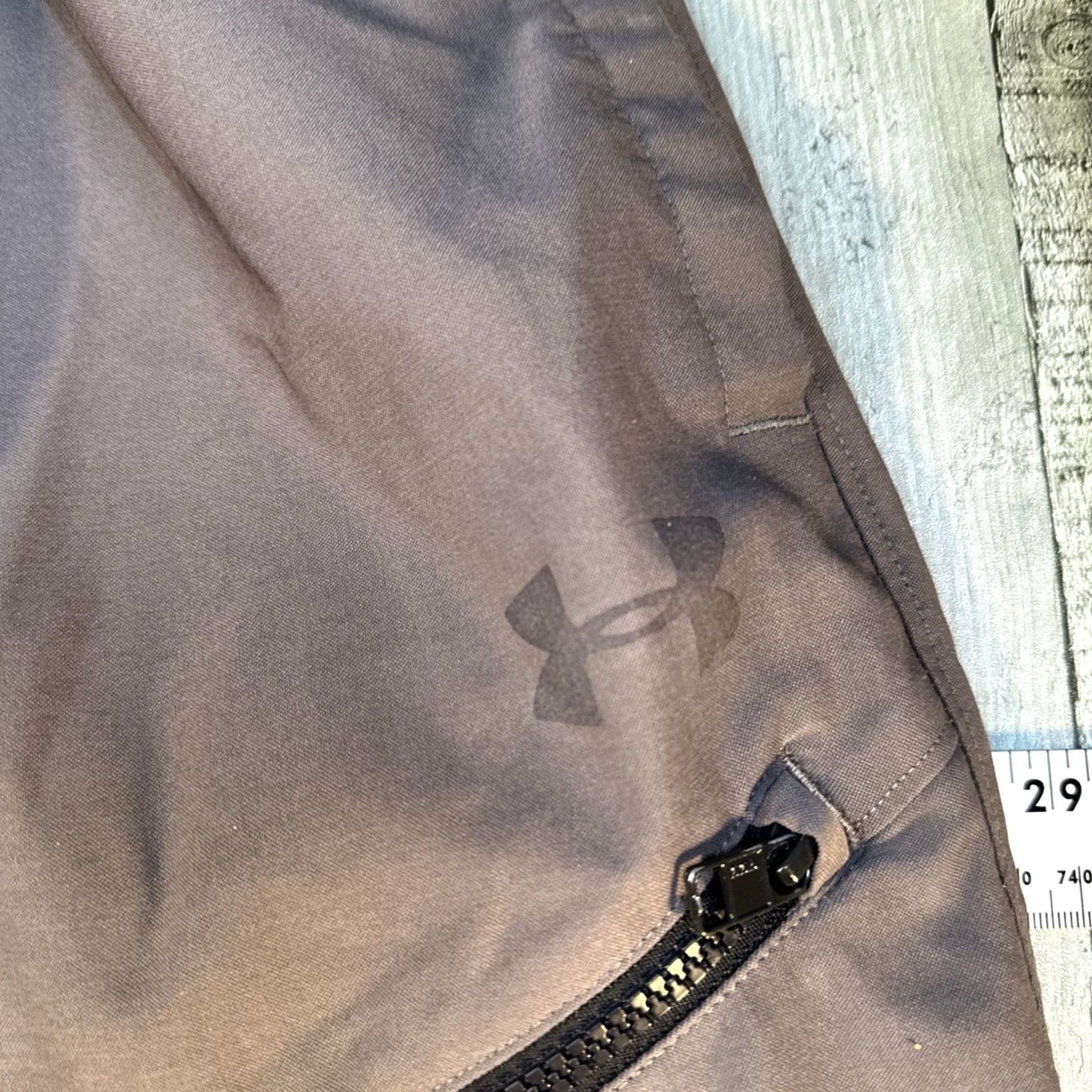 Under Armour Under Armour Mens L Training Pants Brown Jogger Zip Pocket Athletic Activewear Pants Mens Size US 33 - 6 Thumbnail