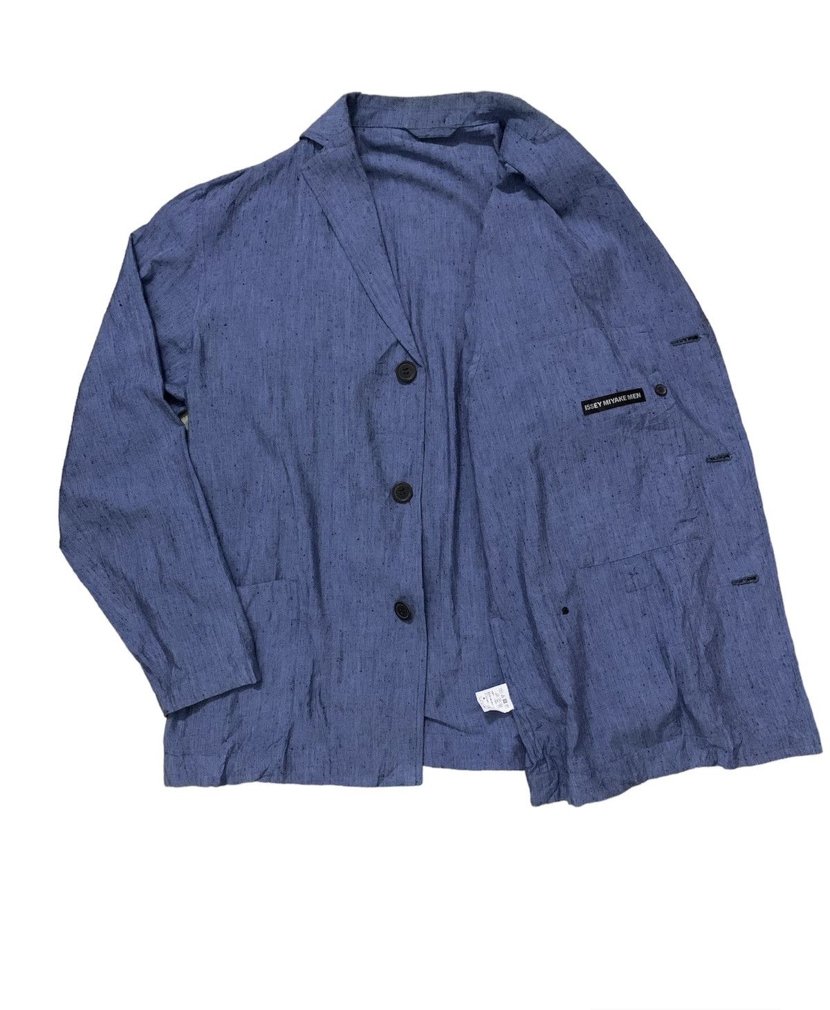 Issey Miyake Archive Issey Miyake Mandarin Collar Rayon jacket/Blazer (A) Size US L / EU 52-54 / 3 - 2 Thumbnail