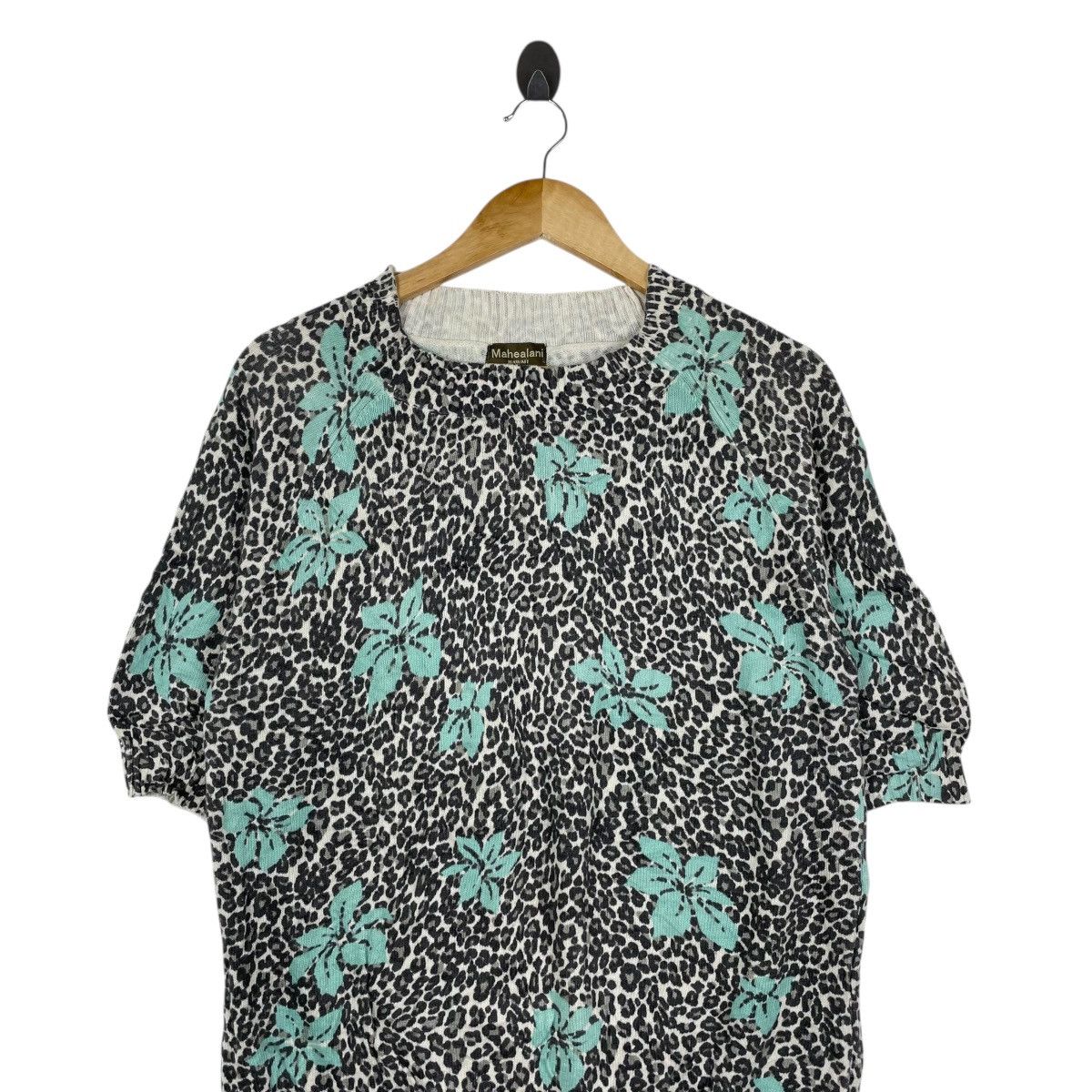 Vintage Vintage 90s Mahealani Hawaii Floral Knitwear Sweater Size US M / EU 48-50 / 2 - 2 Thumbnail