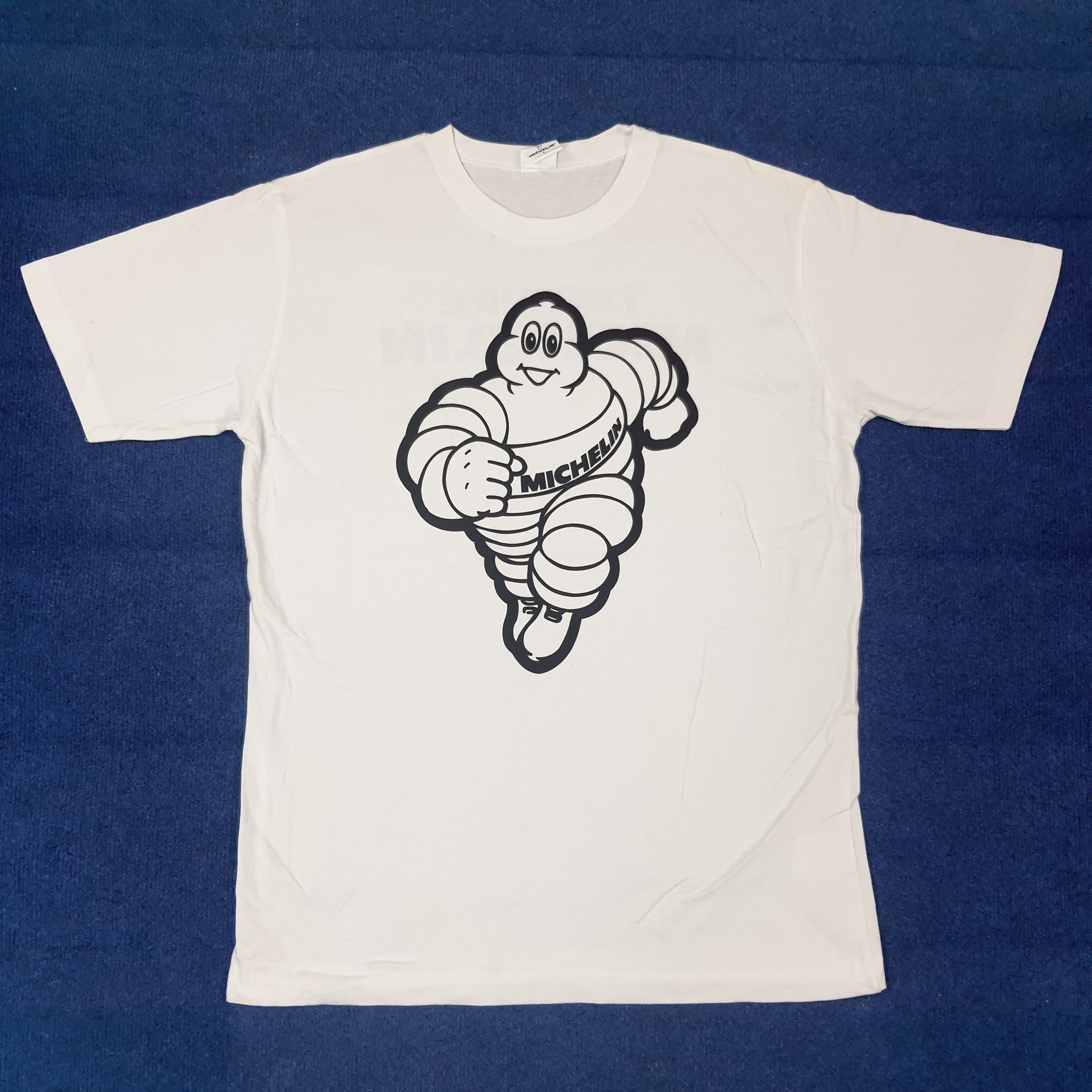 Vintage Vintage The Tire Michelin Motorsports Tshirt C259N6 Size US L / EU 52-54 / 3 - 1 Thumbnail