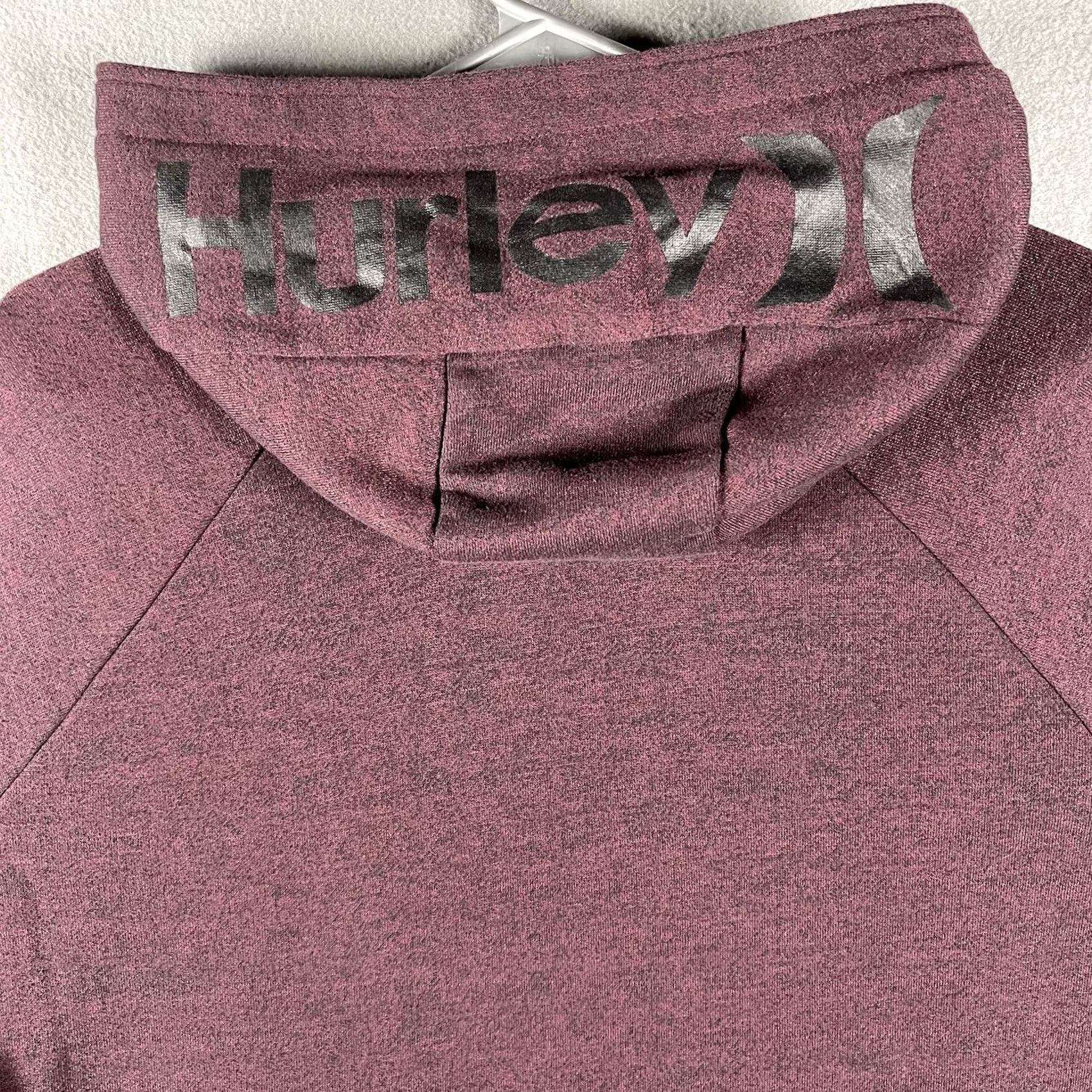 Hurley Hurley Lightweight Hoodie Mens Size M Blue Heathered Pullover Long Sleeve Logo Hooded All Seasons Size US M / EU 48-50 / 2 - 8 Thumbnail