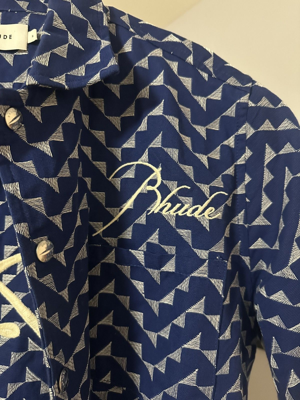 Rhude Rhude Embroidered Beachfront Button Up Shirt Size US M / EU 48-50 / 2 - 5 Thumbnail