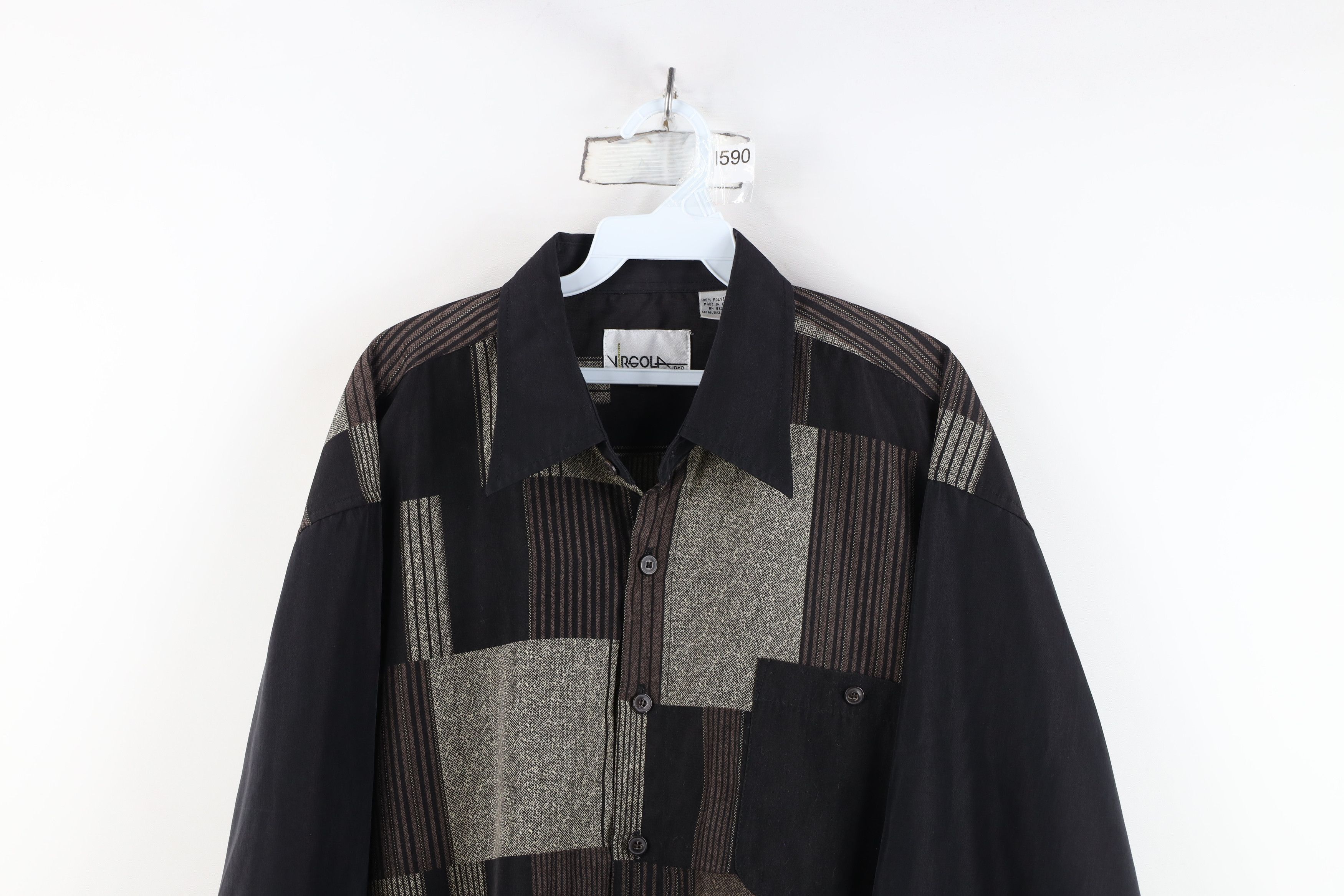 Vintage Vintage 90s Y2K Streetwear Checkered Collared Button Shirt Size US L / EU 52-54 / 3 - 2 Thumbnail