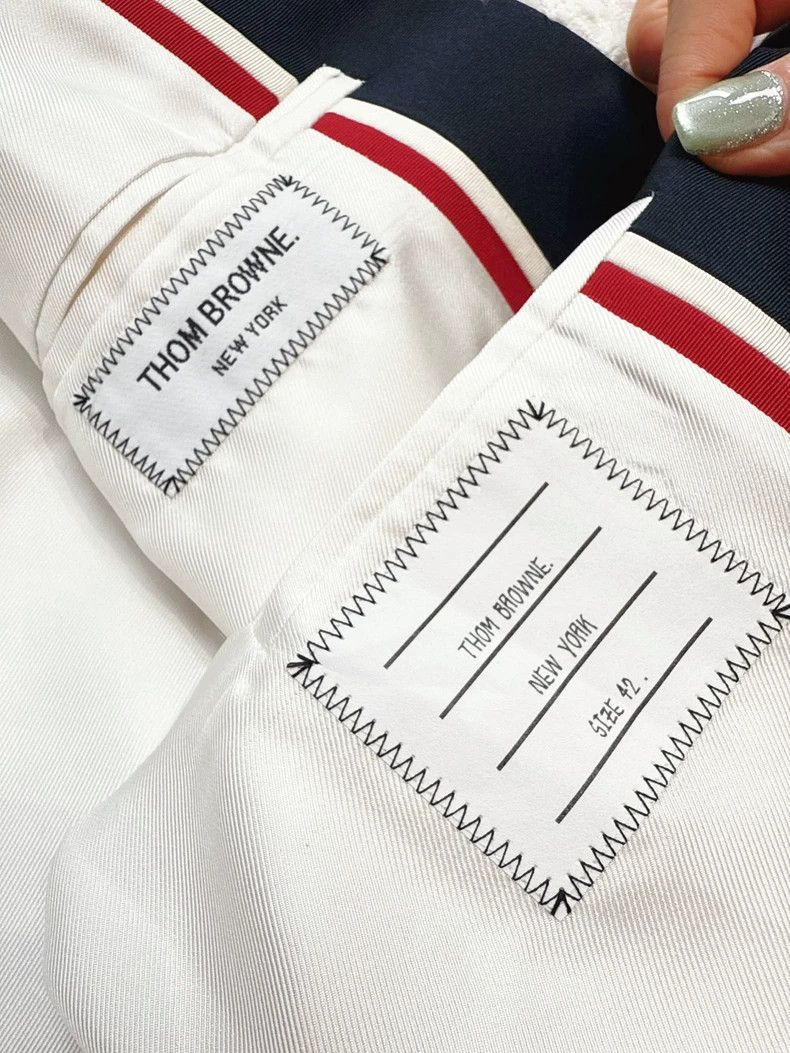 Thom Browne Thom Browne White tweed long sleeve jacket Size M / US 6-8 / IT 42-44 - 8 Thumbnail
