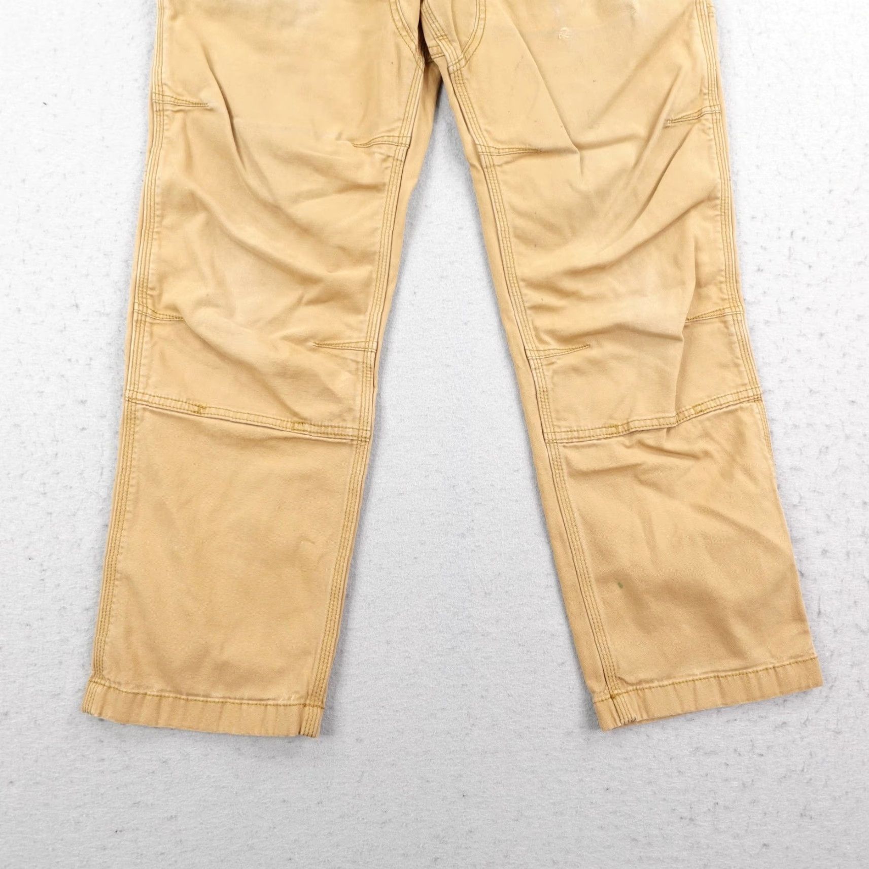 Carhartt Carhartt Pants Mens 31x30 Tan Rugged Flex Double Front Knee Canvas Utility Work Size US 31 - 3 Thumbnail