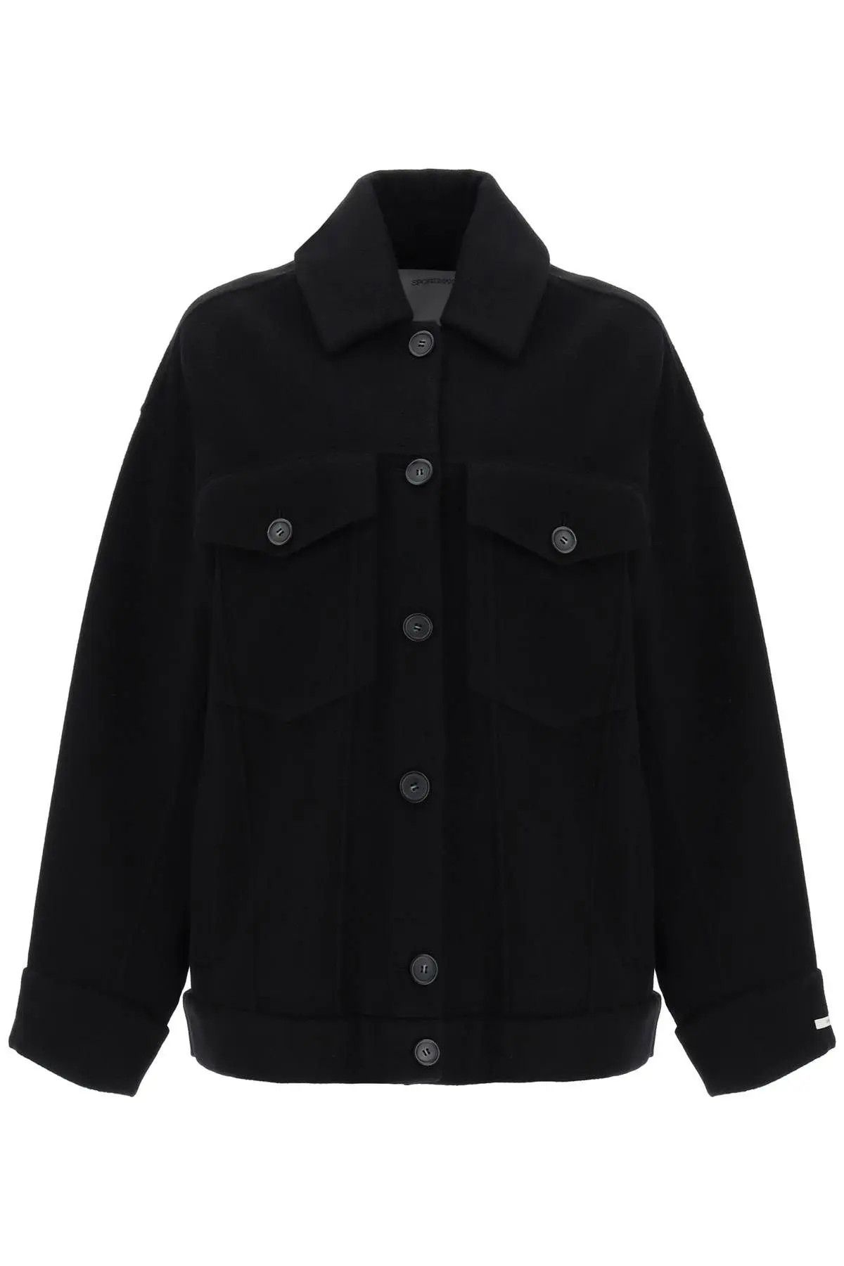 Sportmax Black Wool Orchis Coat | Grailed