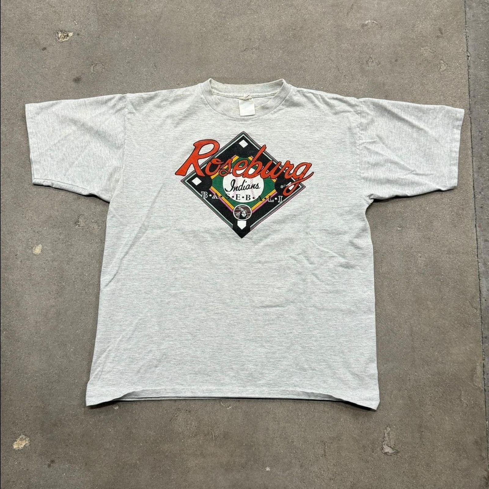 MLB Vintage 90s Rosenberg Indians Baseball Tee Size US XL / EU 56 / 4 - 1 Thumbnail