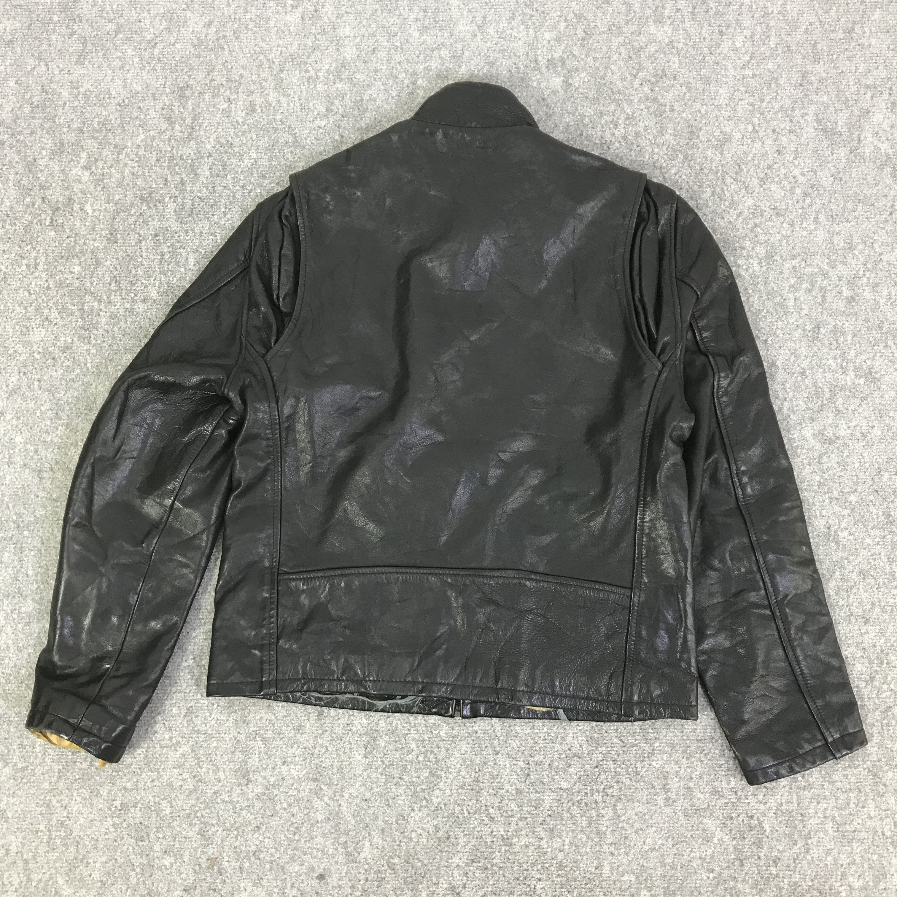 The Duffer of St.George THE DUFFER OF ST.GEORGE BIKER LEATHER JACKET K80B12 Size US M / EU 48-50 / 2 - 3 Thumbnail