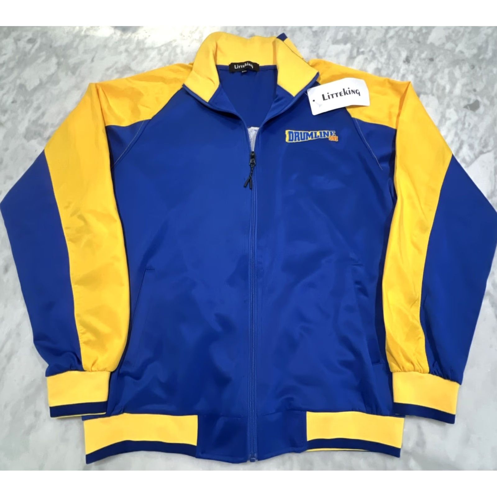 Vintage Drumline Live Tracksuit Men’s 2XL Jacket Pants Embroidery Littleking New w/Tag Blue Size 48R - 3 Thumbnail