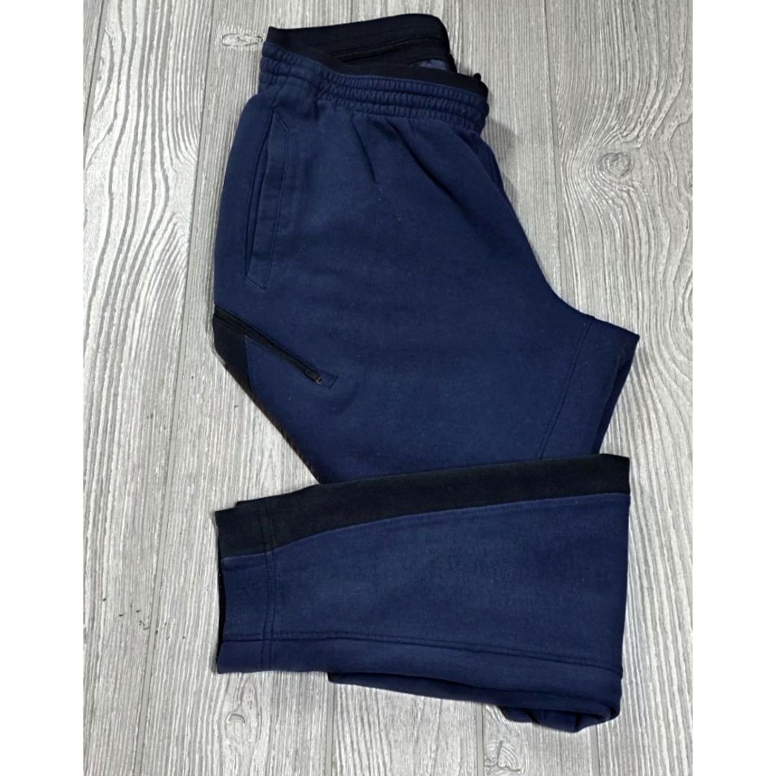 Nike Nike Dri-FIT Showtime Pants Mens Blue Black L Joggers Athletic Tapered 930565 Size US 33 - 2 Thumbnail
