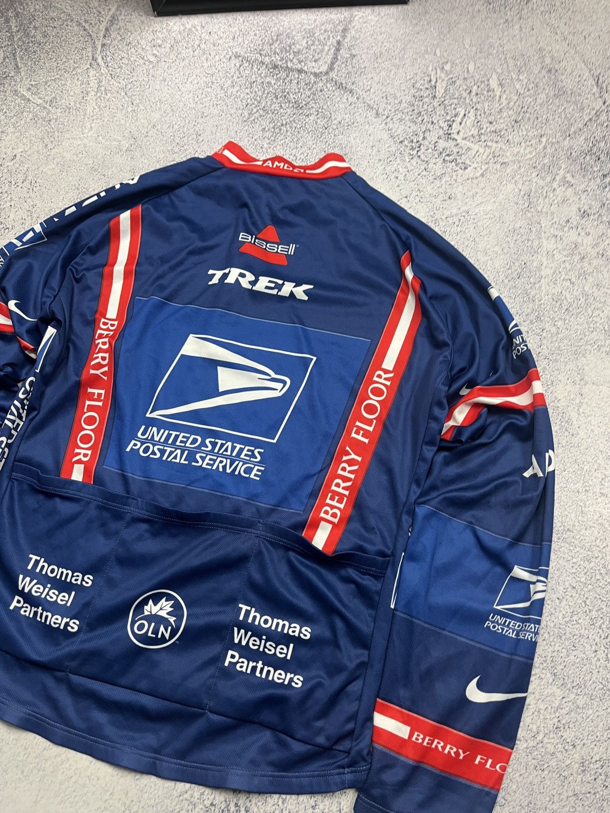 Nike Nike USPS Tour de France Lance Armstrong Team Cycling Jersey Size US XXL / EU 58 / 5 - 9 Thumbnail