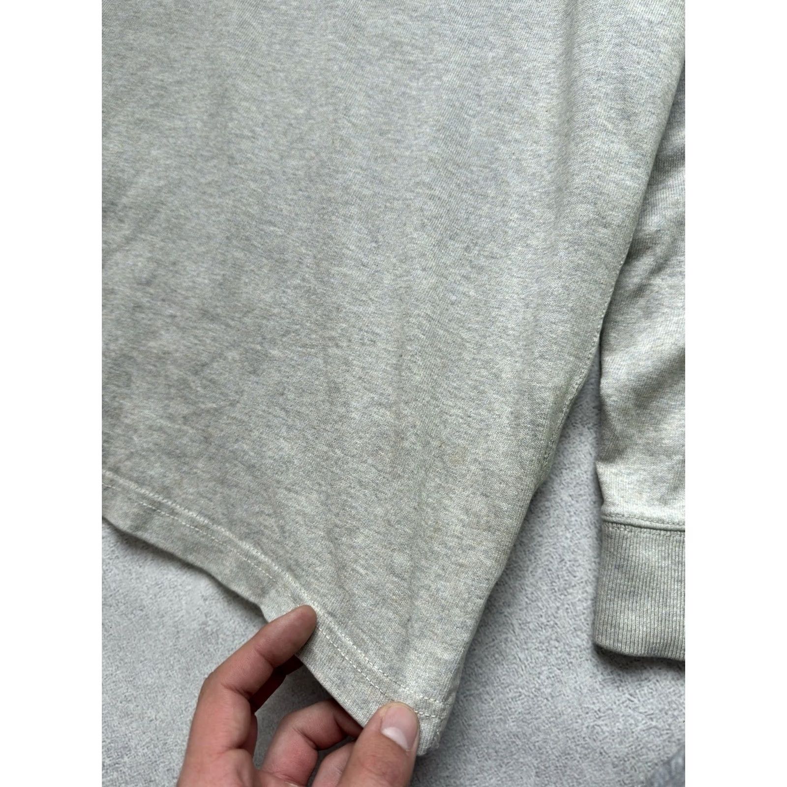 Polo Ralph Lauren VINTAGE Polo Ralph Lauren Polo Rugby Long Sleeve Shirt Gray L Men Size US L / EU 52-54 / 3 - 6 Thumbnail