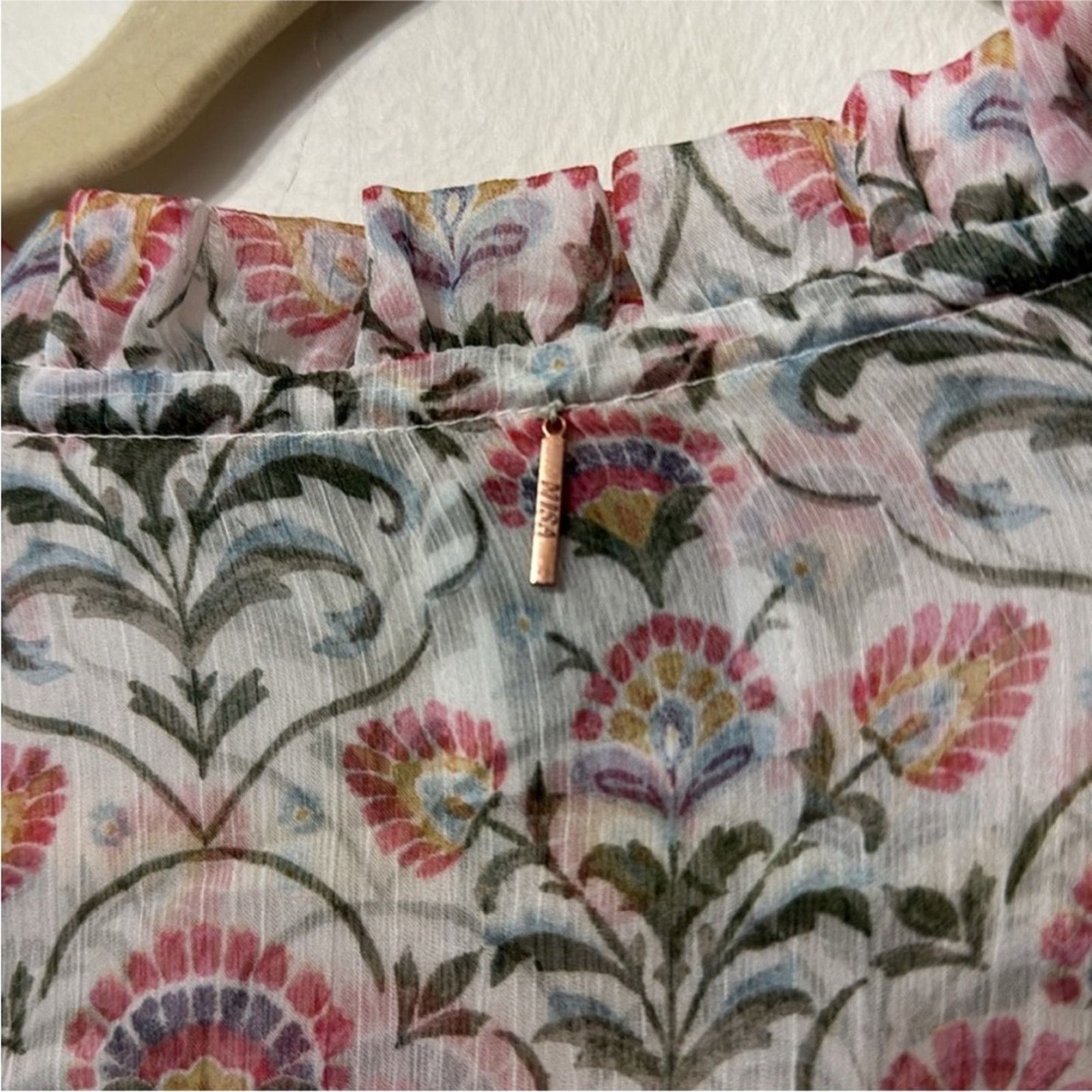 MISA Los Angeles NWT MISA Los Angeles $390 Amata Pink Cottage Dress XS Size XS / US 0-2 / IT 36-38 - 11 Thumbnail