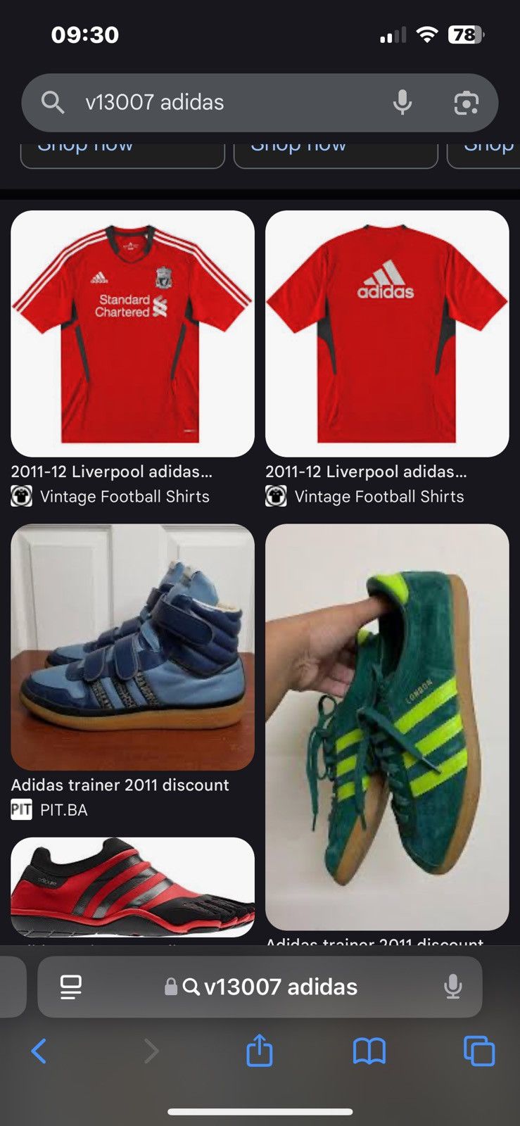Adidas Liverpool 2011-12 Training Kit Size US M / EU 48-50 / 2 - 6 Thumbnail