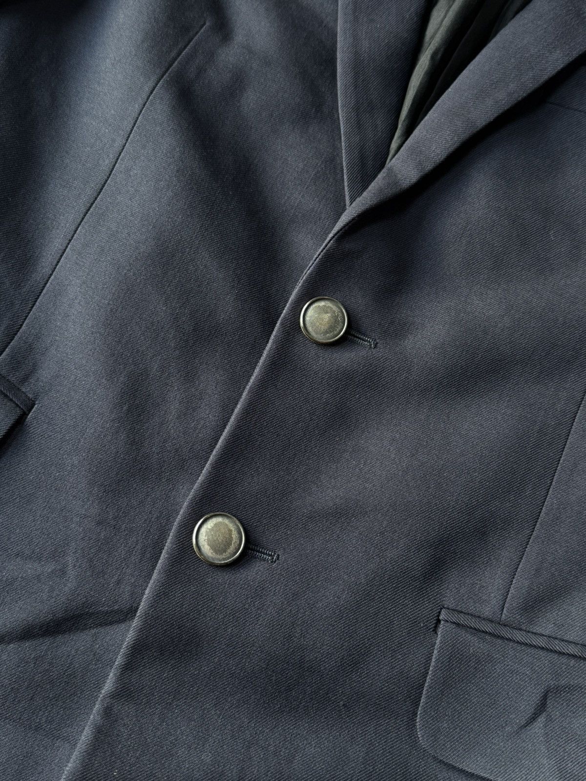 Saint Laurent Paris Saint Laurent Paris - Navy Blue Wool Blazer Size 46S - 7 Thumbnail