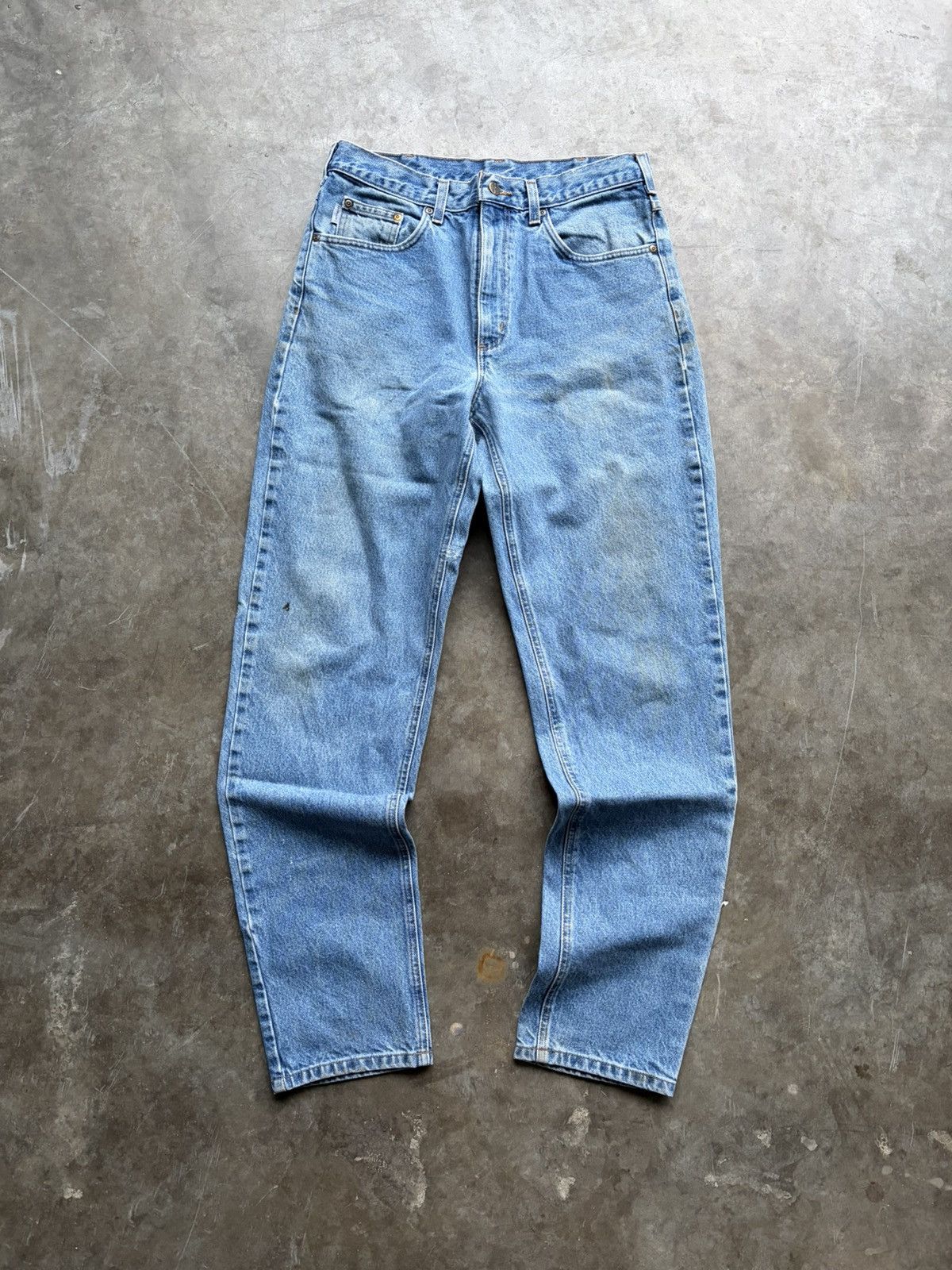 Carhartt Vintage 1990s Carhartt Workwear Light Wash Denim Jeans Size US 34 / EU 50 - 3 Thumbnail