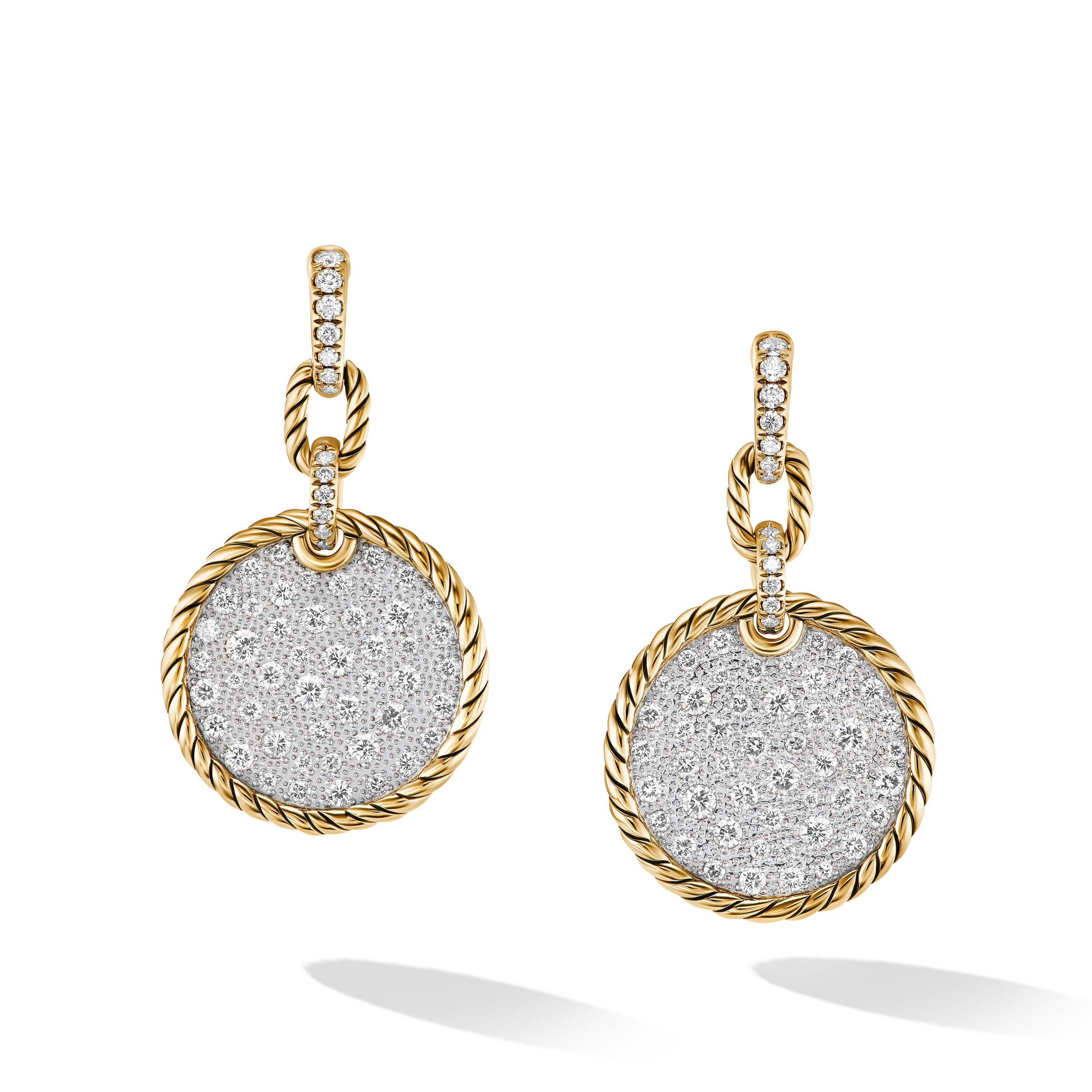 David Yurman o1w1db10526 E17578D/Size 10/ Drop Earrings in Golden Size ONE SIZE - 1 Thumbnail