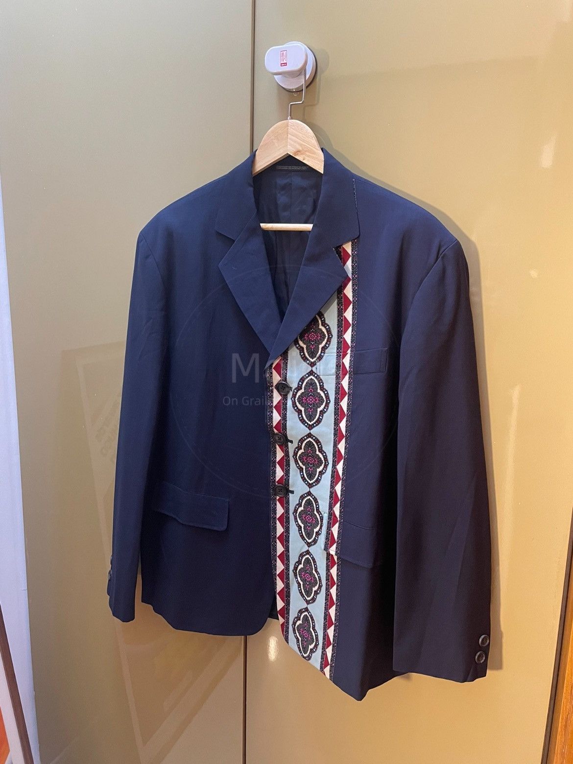 Yohji Yamamoto Yohji Yamamoto Pour Homme 91SS Pattern Jacket-2508 Size US M / EU 48-50 / 2 - 3 Thumbnail