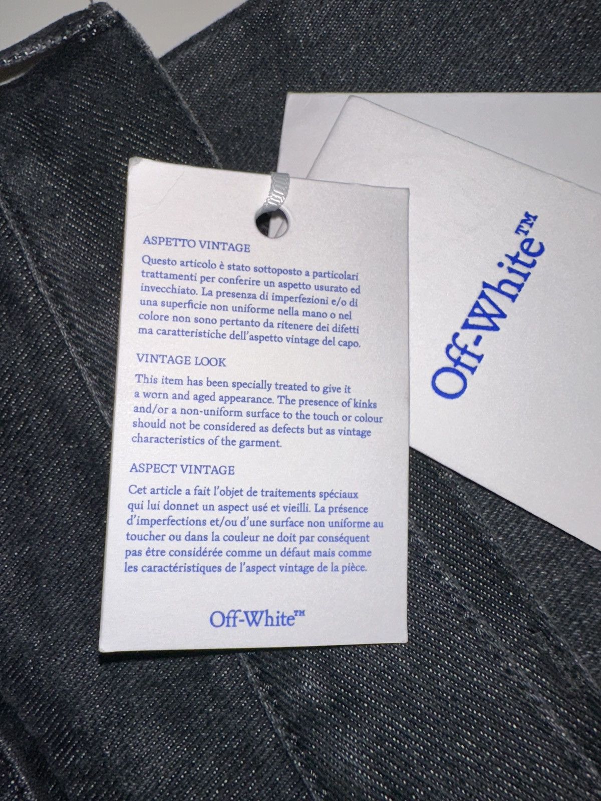 Off-White Off-White Arrows Tab Relax Round Jeans in Vintage Grey Size US 32 / EU 48 - 11 Thumbnail
