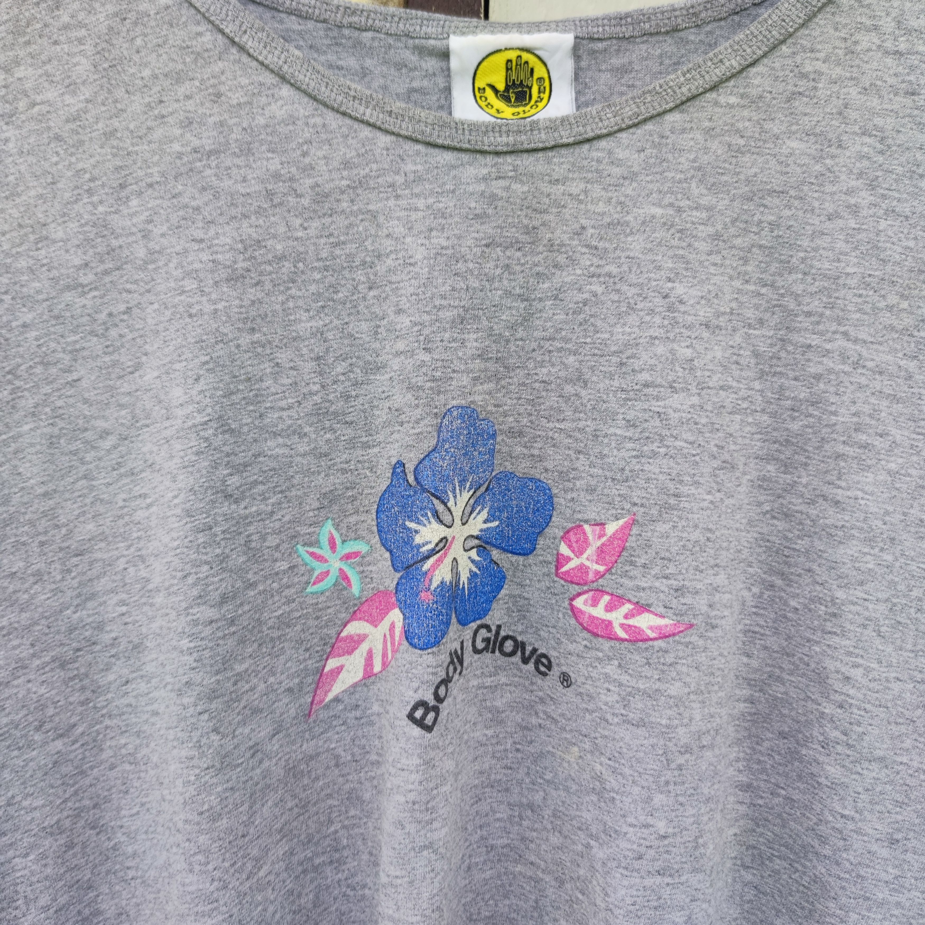 Body Glove × Vintage Vintage 90s Body glove Hibiscus T-Shirt Size US L / EU 52-54 / 3 - 4 Thumbnail