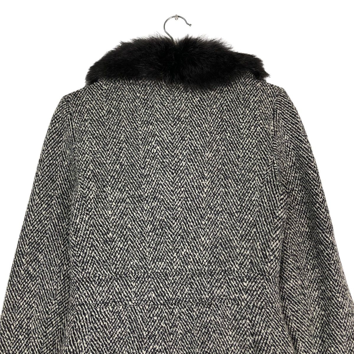 Vintage 🔥VINTAGE LONG JACKET WOOL SPORTMAX ITALY MINK FUR COLLAR Size M / US 6-8 / IT 42-44 - 10 Thumbnail