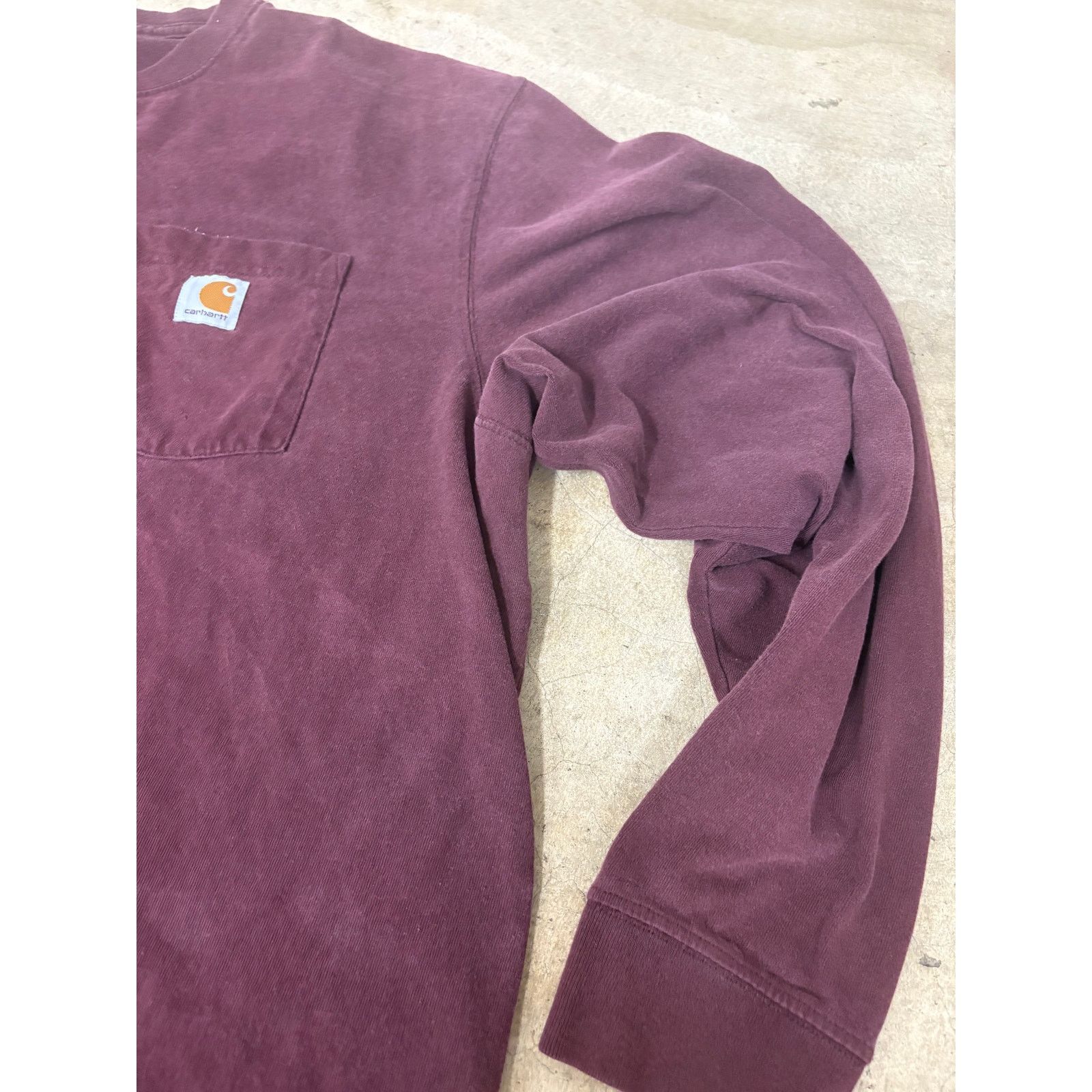 Carhartt Vintage x Carhartt Mens Long Sleeve Burgundy Tee 2XL Size US XXL / EU 58 / 5 - 3 Thumbnail