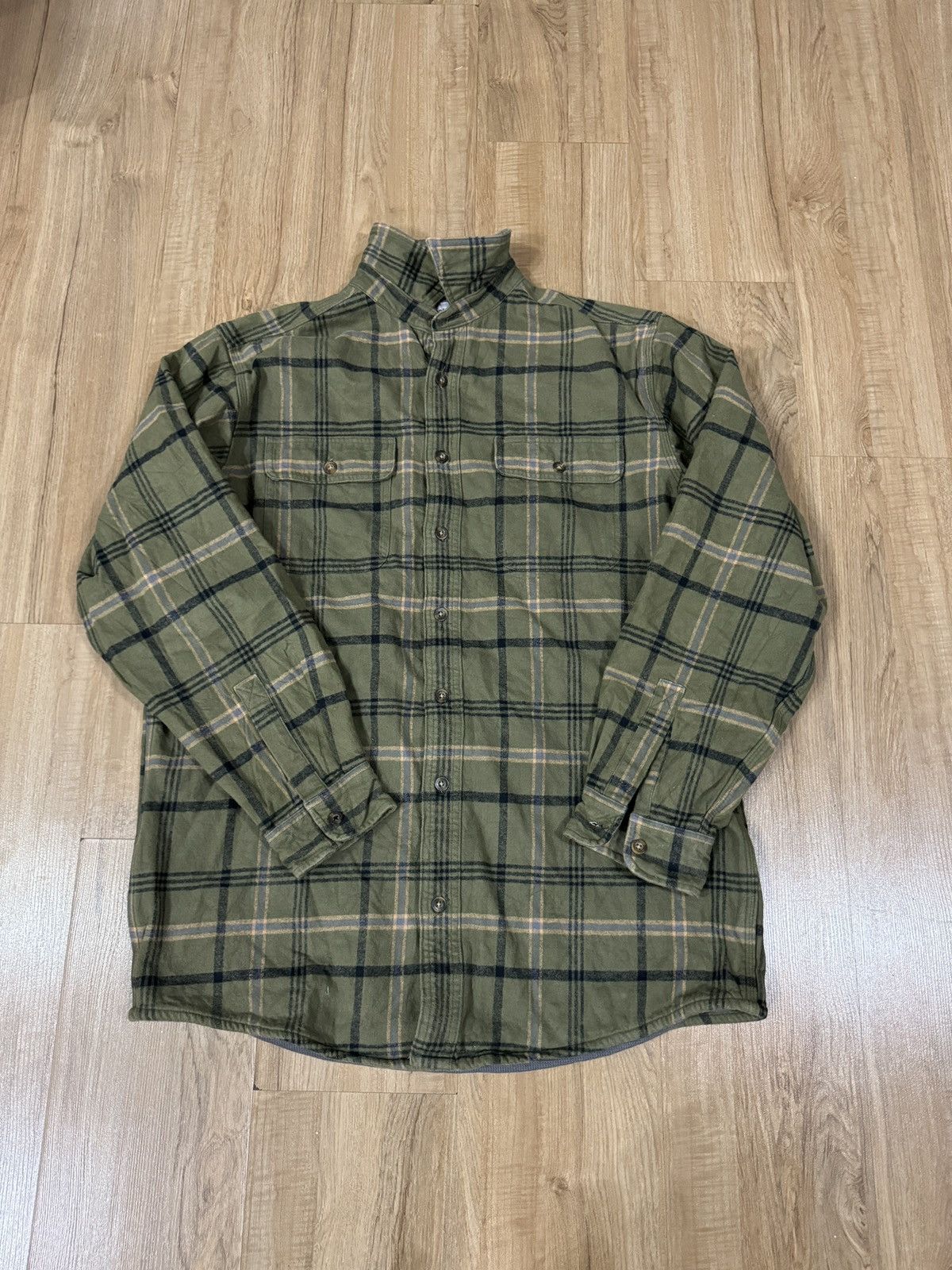 Carhartt × Vintage VINTAGE CARHARTT FLANEL SHIRT Size US L / EU 52-54 / 3 - 1 Thumbnail