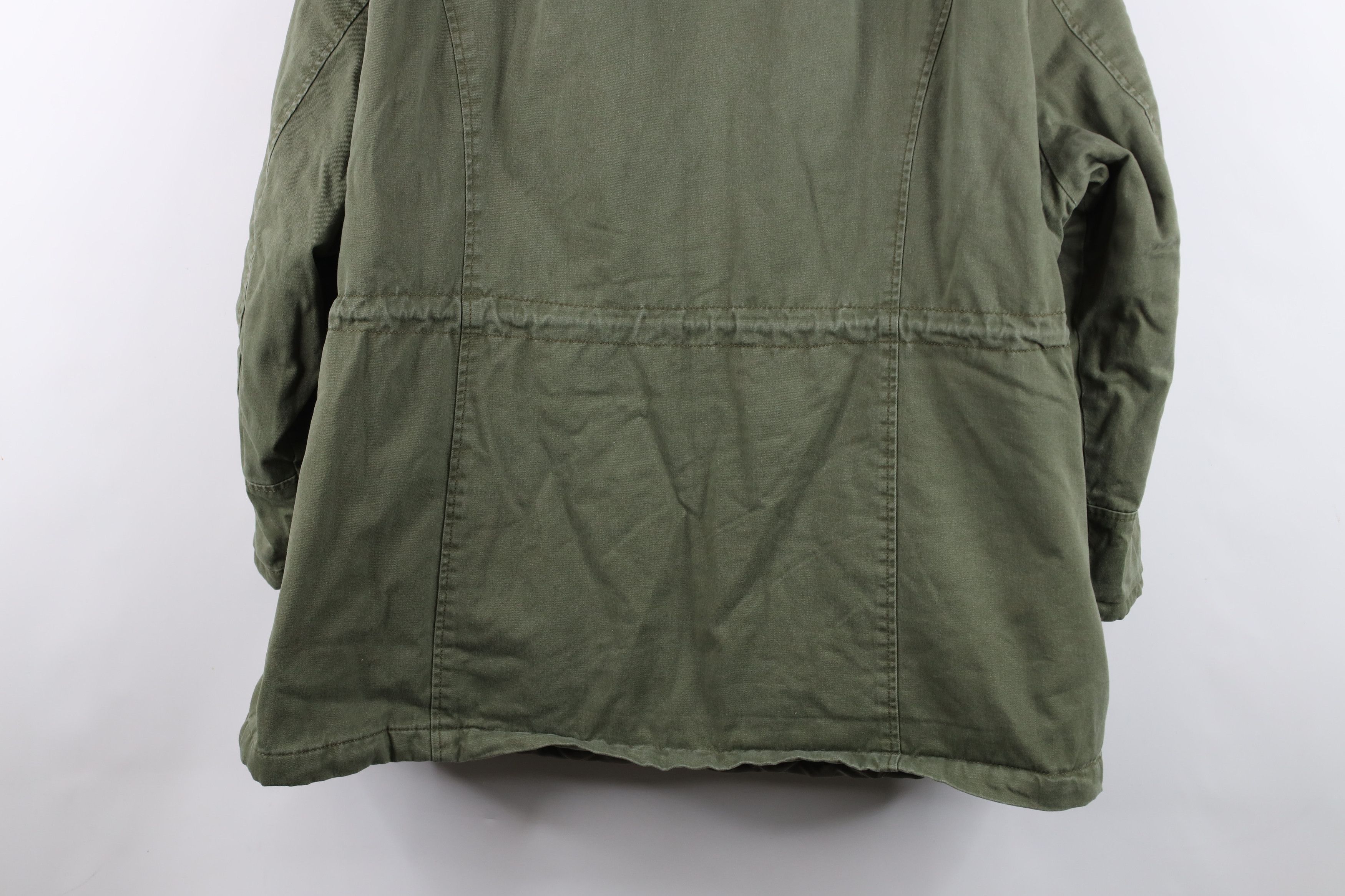 Vintage Vintage 90s Streetwear Style Quilted Hooded Field Jacket Size 3XL / US 20-22 - 14 Thumbnail