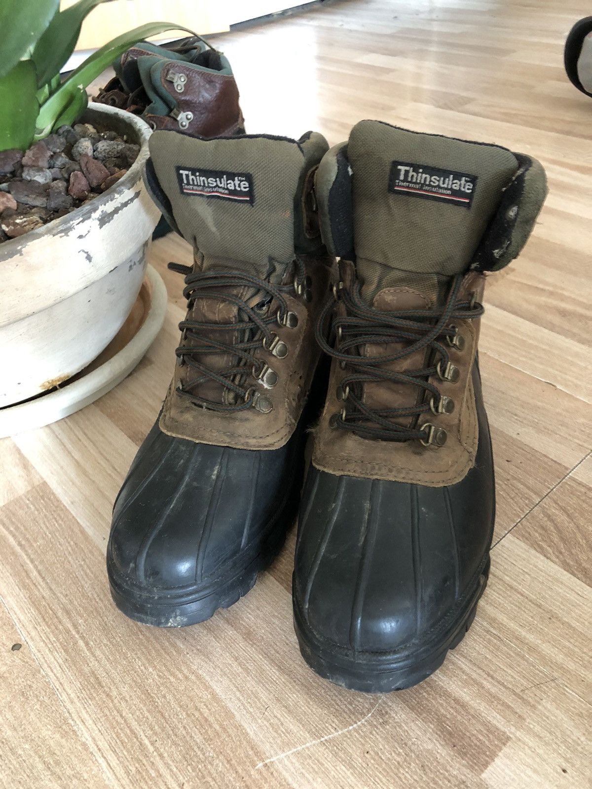 Nunn Bush Nunn Bush Mens Size 9M Duck Boots Brown Leather Rain Winter Size US 9 / EU 42 - 2 Thumbnail