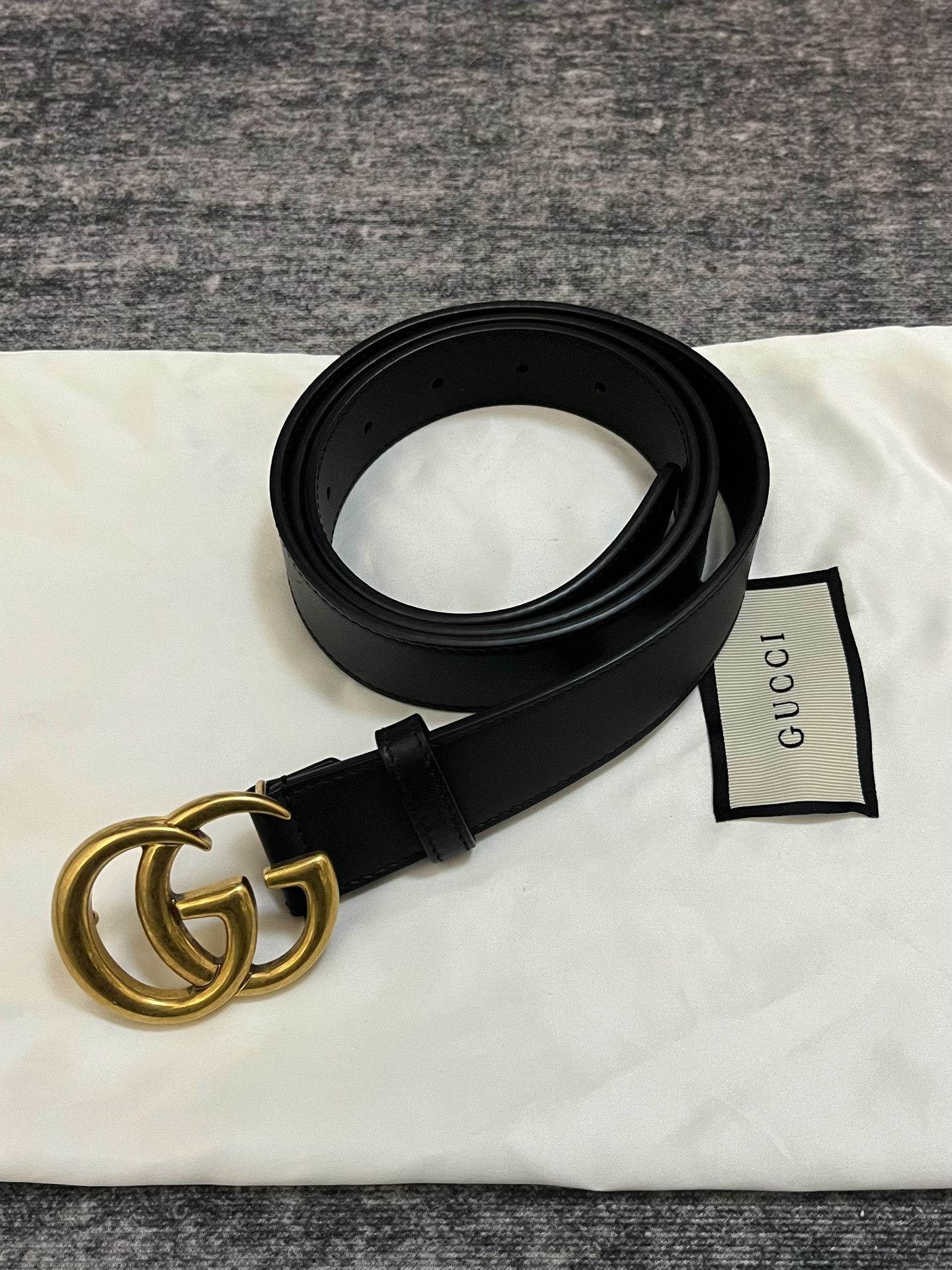 Gucci Gucci Black Belt M Men Size ONE SIZE - 1 Thumbnail