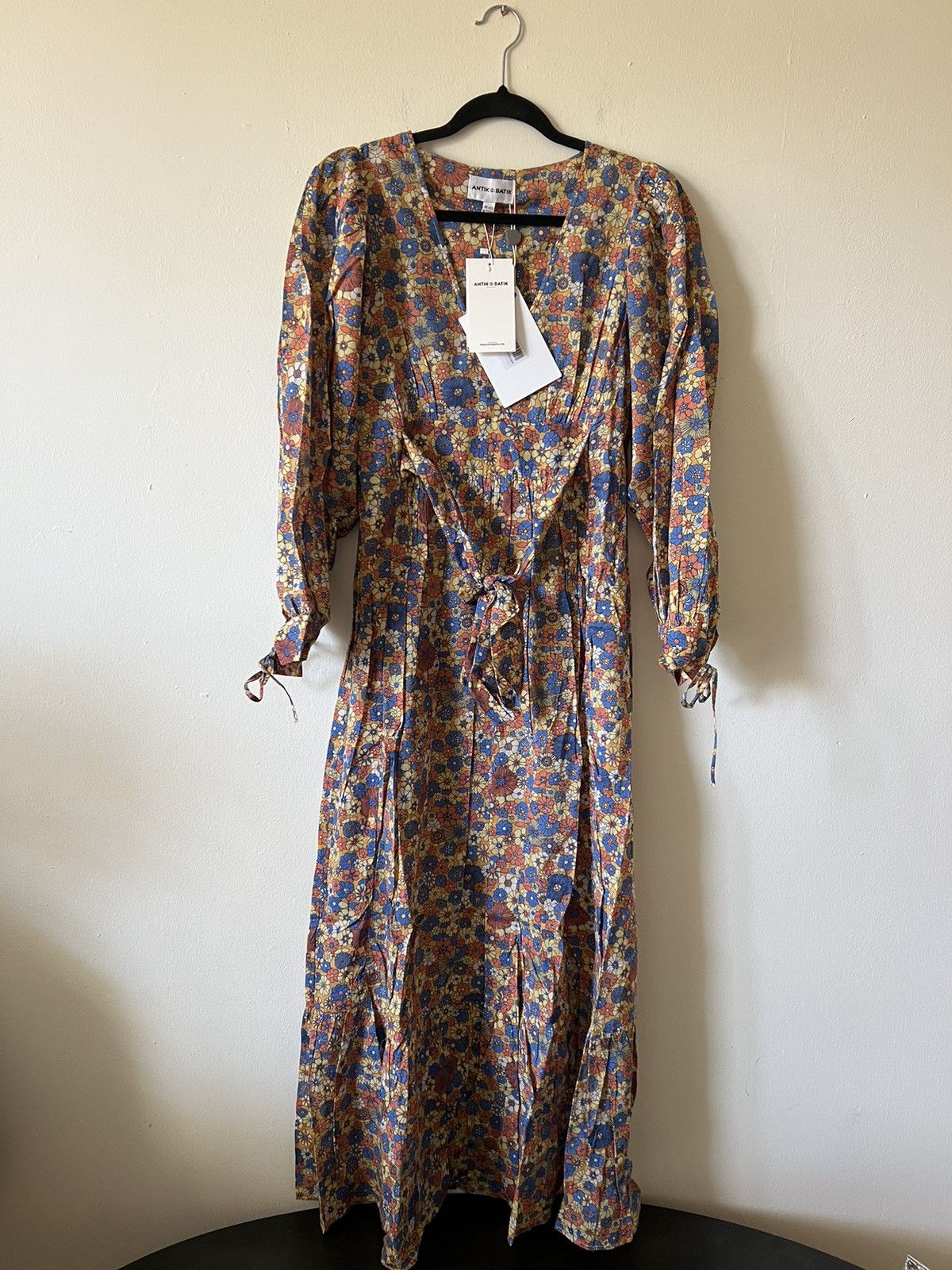ANTIK BATIK Paolina floral-print cotton maxi dress size M CL
