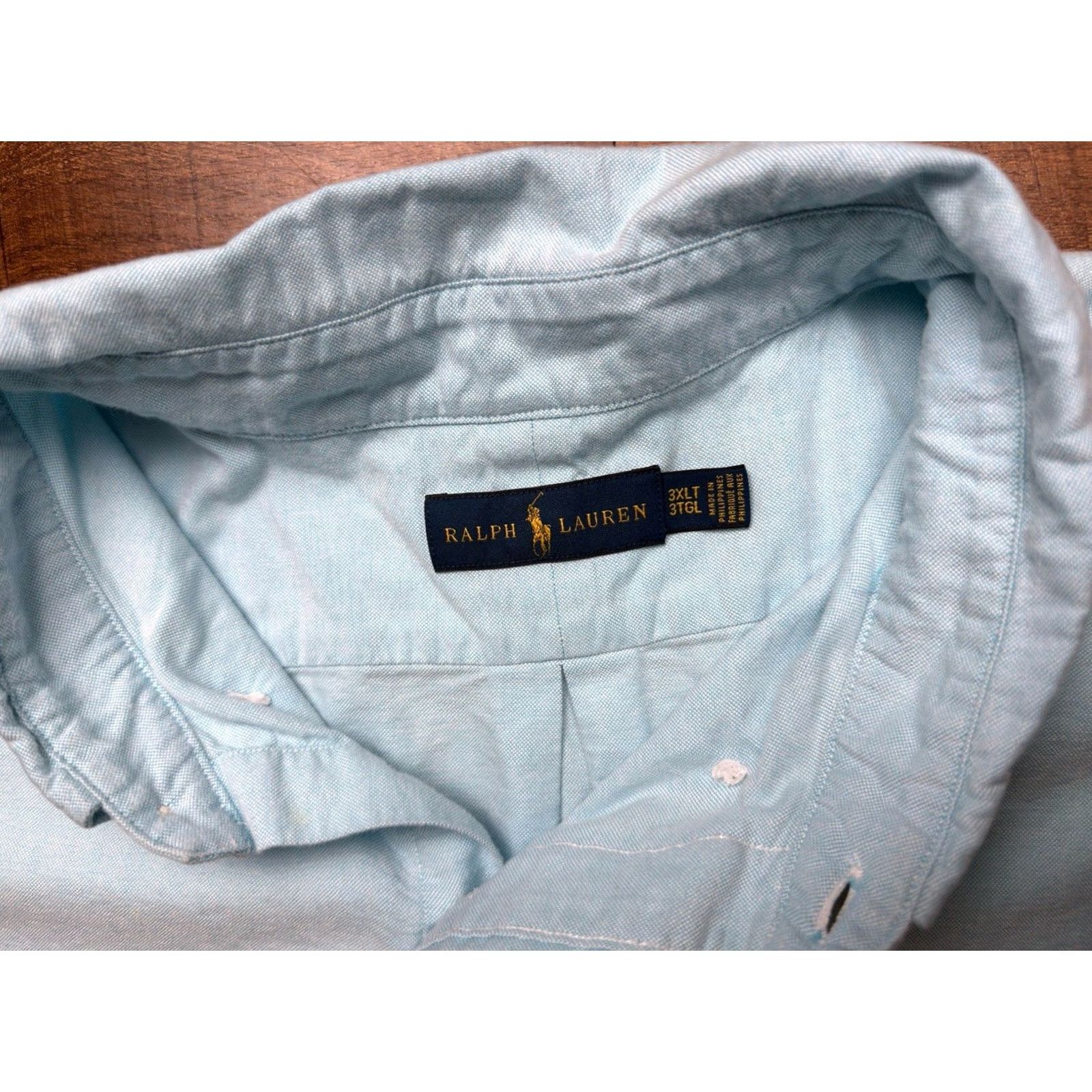 Polo Ralph Lauren Polo Ralph Lauren Oxford Shirt Men’s 3XLT Button-Up Long Sleeve Blue Classic Fit Business Casual Party/Cocktail Travel Mens Boys? Size US XXL / EU 58 / 5 - 5 Thumbnail