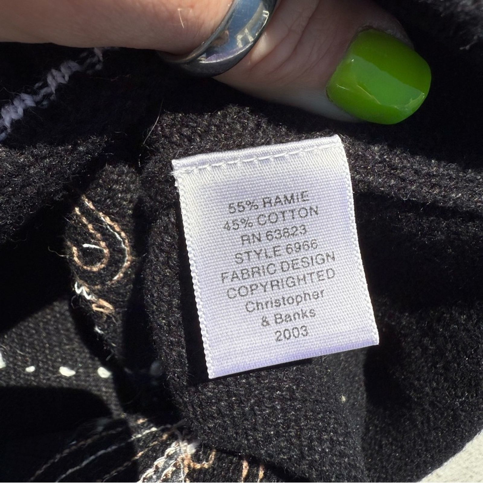 Vintage Y2K Black Coffee Cup Embroidered Crew Neck Sweater MEDIUM Size M / US 6-8 / IT 42-44 - 8 Thumbnail