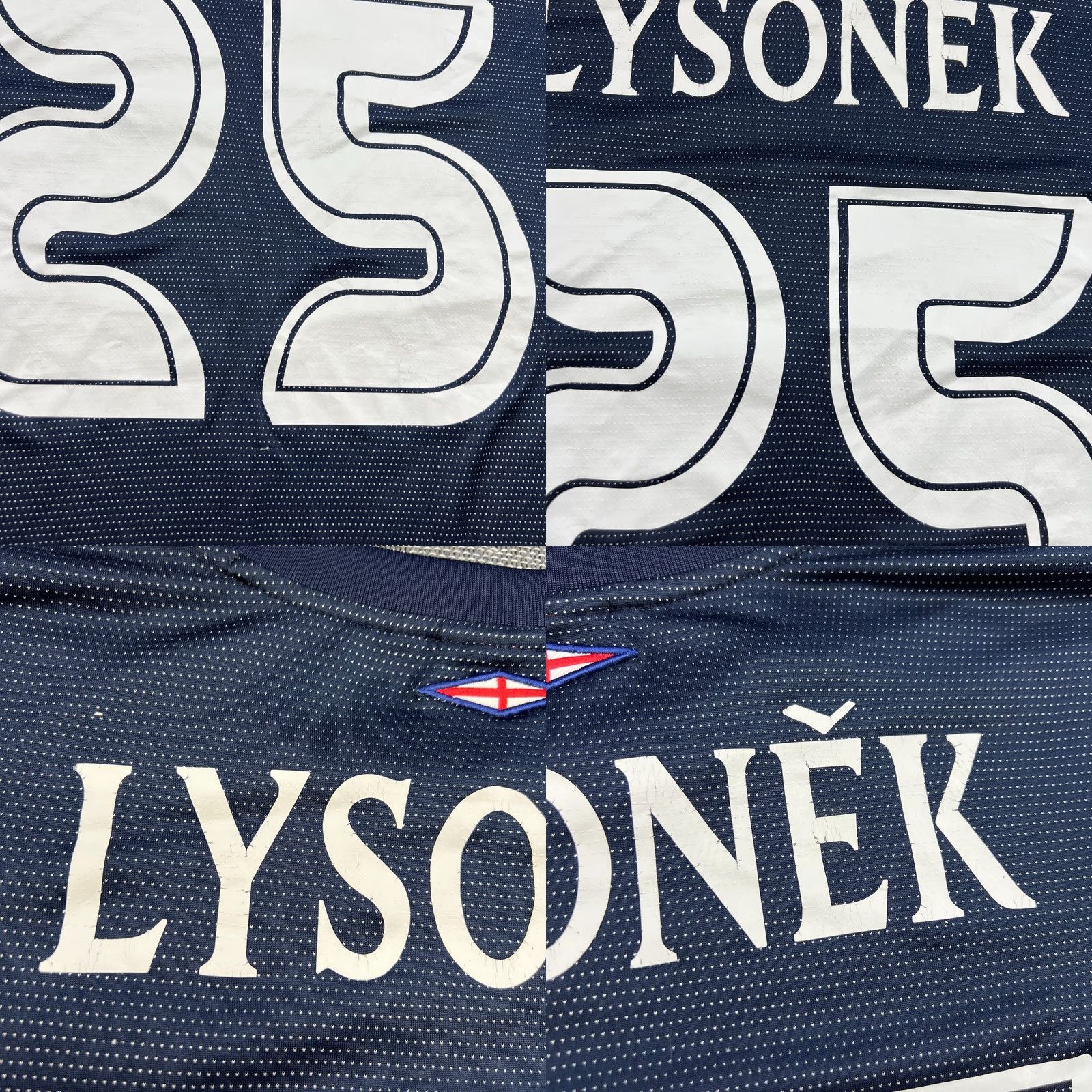 Umbro Umbro FC Slovacko 2005 2006 Away Lysoněk #25 Football Jersey Shirt XL Blue Mens Regular Slim Athletic Quick Dry Bournemouth?? Size US XL / EU 56 / 4 - 8 Thumbnail