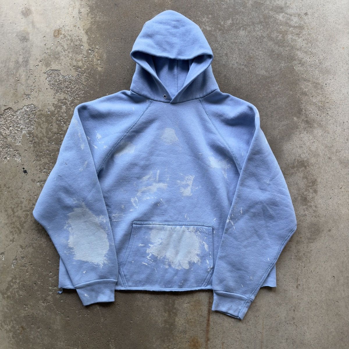 Vintage Thrashed Faded Distressed Painted Sweatshirt ERD Grunge ERL Size US L / EU 52-54 / 3 - 1 Thumbnail