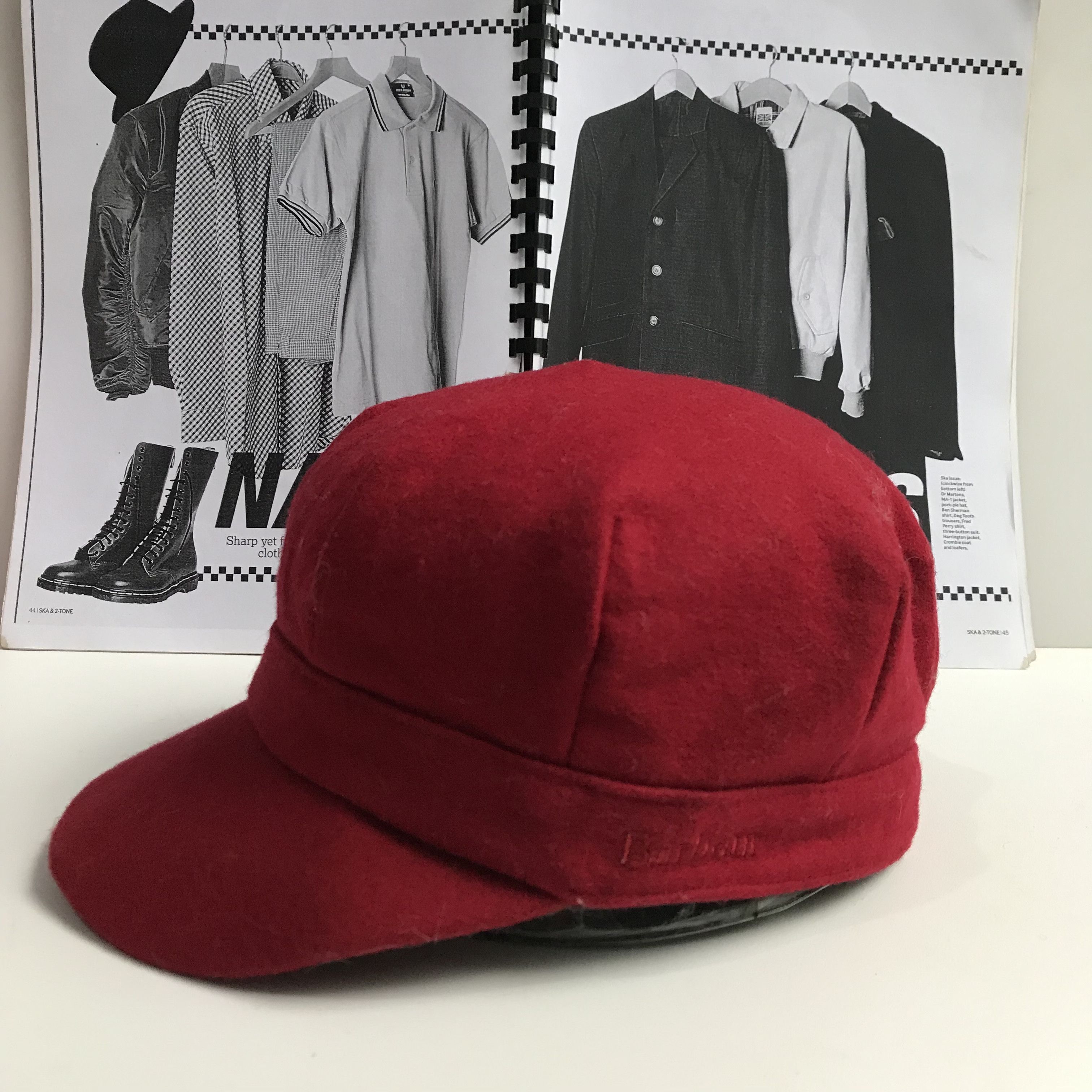 Barbour Vintage Barbour bothal bakerboy in Red Patrol Cap Size S Size ONE SIZE - 2 Thumbnail