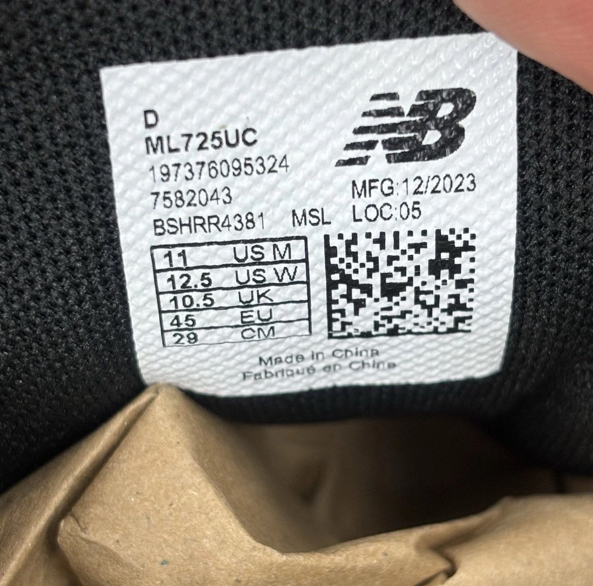 New Balance Size 11 -New Balance 725v1 Atlantic Blue Grey Matter used Size US 11 / EU 44 - 5 Thumbnail