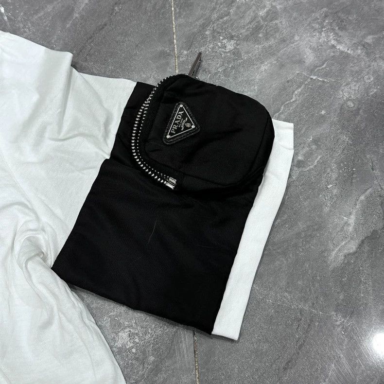 Prada PRADA White Short Sleeve Pocket TShirt -2505 Size US L / EU 52-54 / 3 - 2 Thumbnail