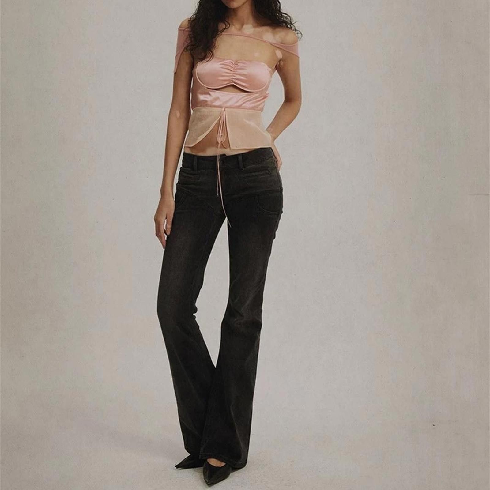 Japanese Brand Pink Satin Off-Shoulder Y2K Top Size M Size M / US 6-8 / IT 42-44 - 4 Thumbnail
