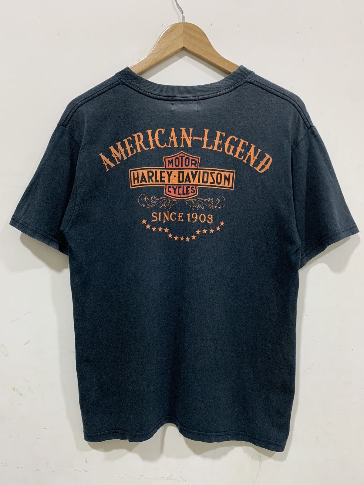 Harley Davidson Vintage Y2K Harley Davidson Motorcycles Faded T Shirt Size US L / EU 52-54 / 3 - 1 Thumbnail
