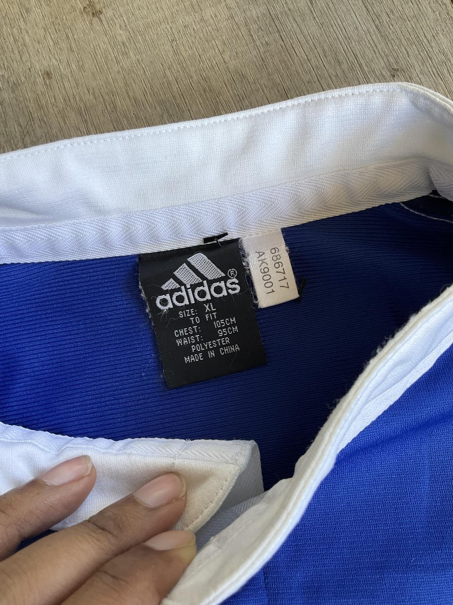 Adidas Adidas Ford jersey rugby tshirt tee blue navy sport vintage Size US XL / EU 56 / 4 - 5 Thumbnail
