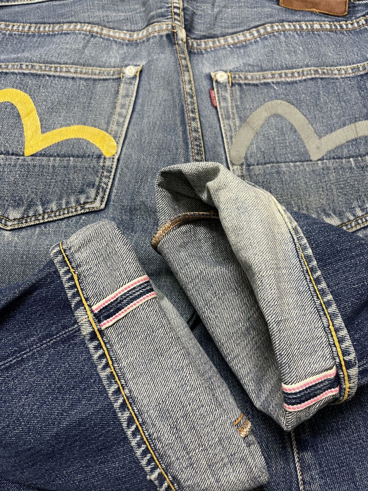 Evisu EVISU DAICOCK DISTRESSED SELVEDGE DENIM Size US 32 / EU 48 - 14 Thumbnail