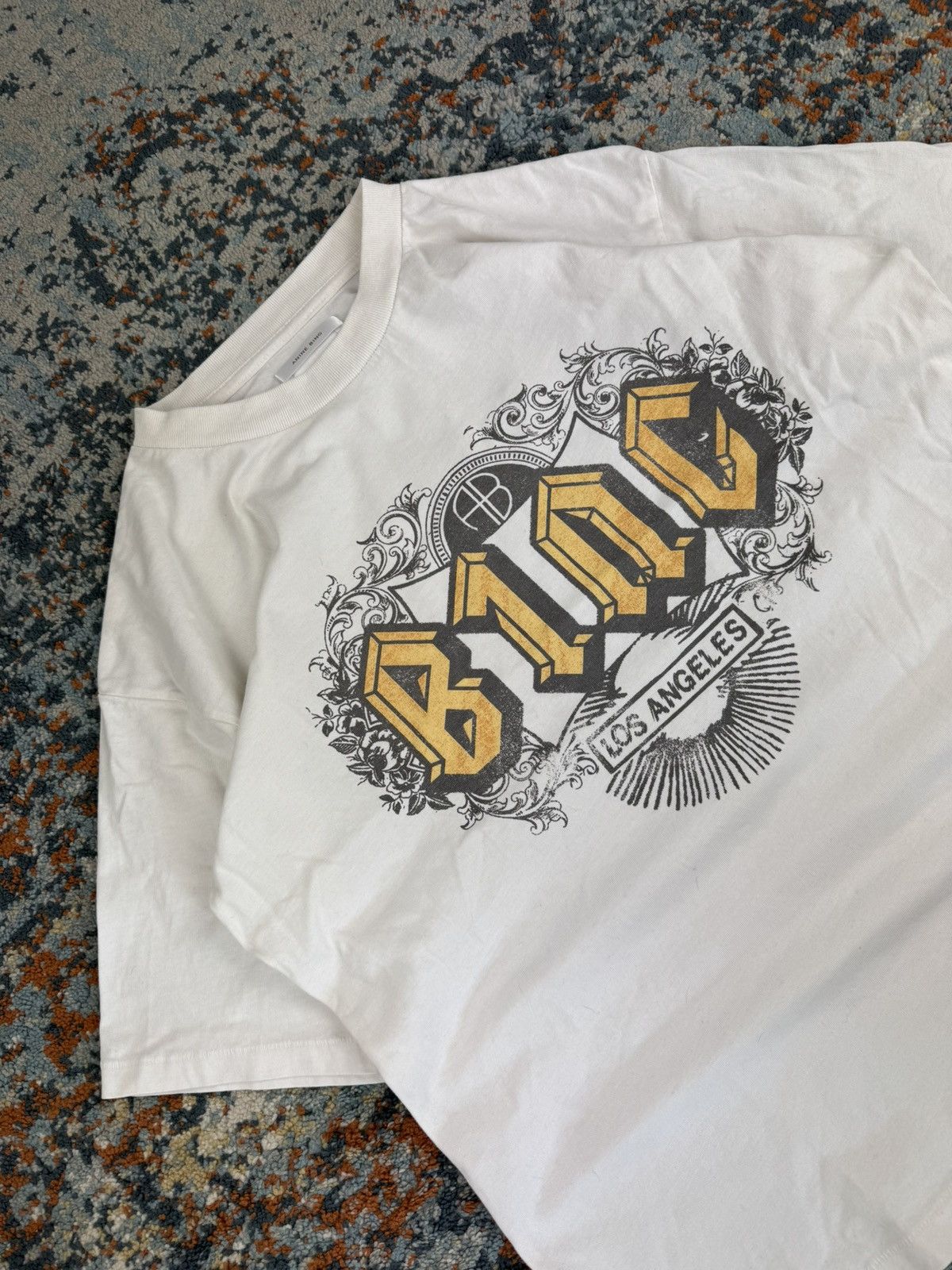 Other Anine Bing acdc style oversized boxy baggy fit graphic tee Size US S / EU 44-46 / 1 - 4 Thumbnail