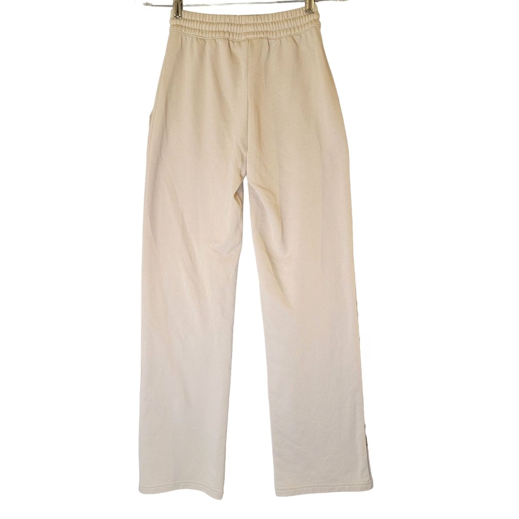 Rusty Rusty Womens XS Lounge Pants Straight Leg Beige Pull On Pop Front Pockets Solid Beach Casual Pants Womens XS Size 26" / US 2 / IT 38 - 2 Thumbnail