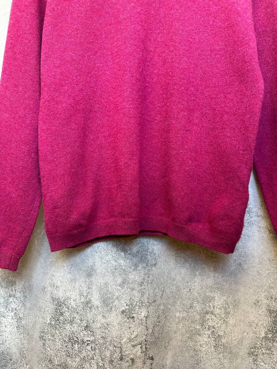 Designer Lochmere Cashmere Sweater Crew Neck Magenta Color Jumper Size M / US 6-8 / IT 42-44 - 8 Thumbnail