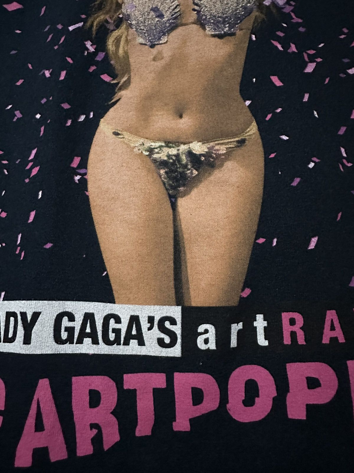 Band Tees × Vintage Vintage Lady Gaga’s Tour Faded Tee Size US L / EU 52-54 / 3 - 5 Thumbnail