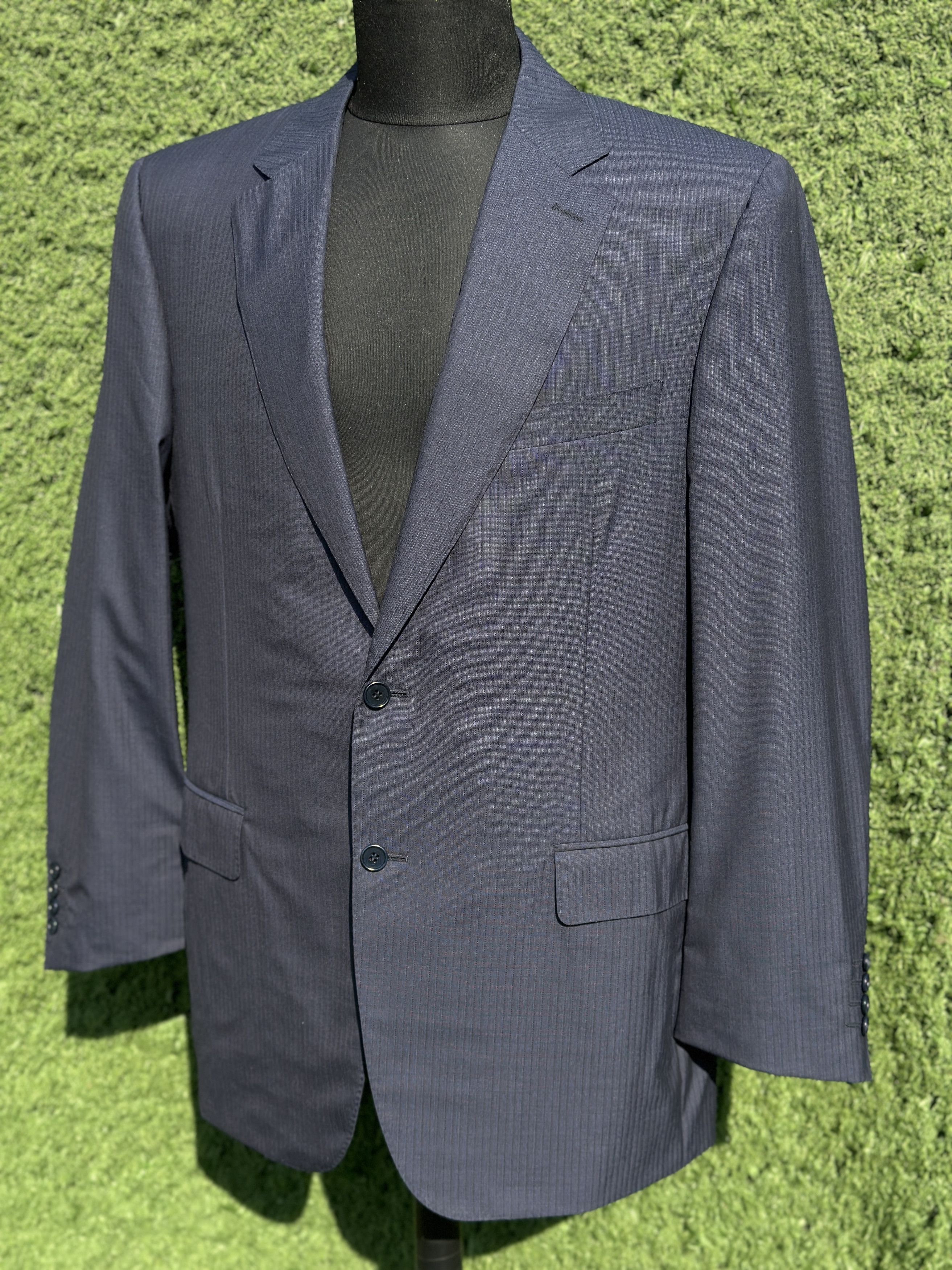 Canali Canali Sir Montreux Wool Blazer Jacket Navy EU 54 Size 54R - 6 Thumbnail